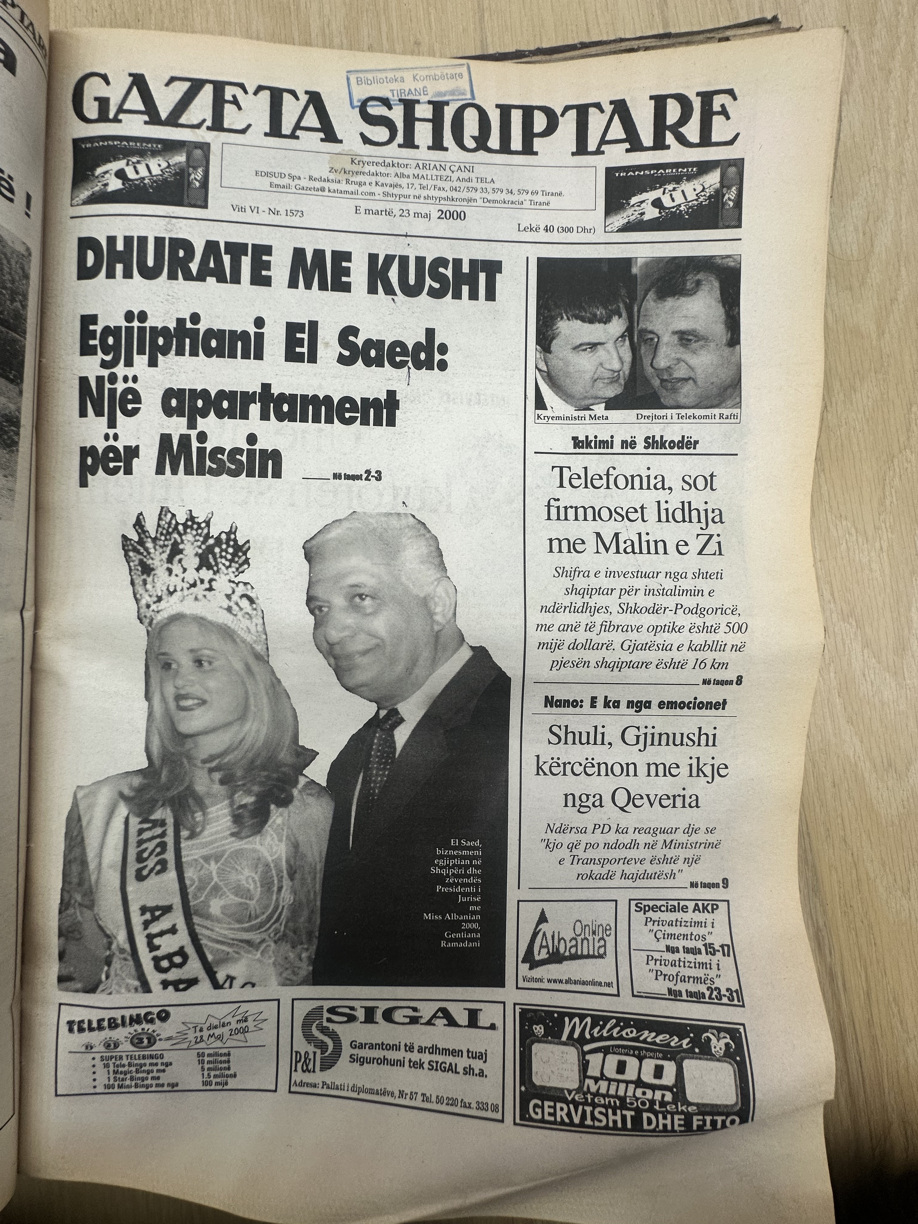 Gazeta Shqiptare 2000-05-23