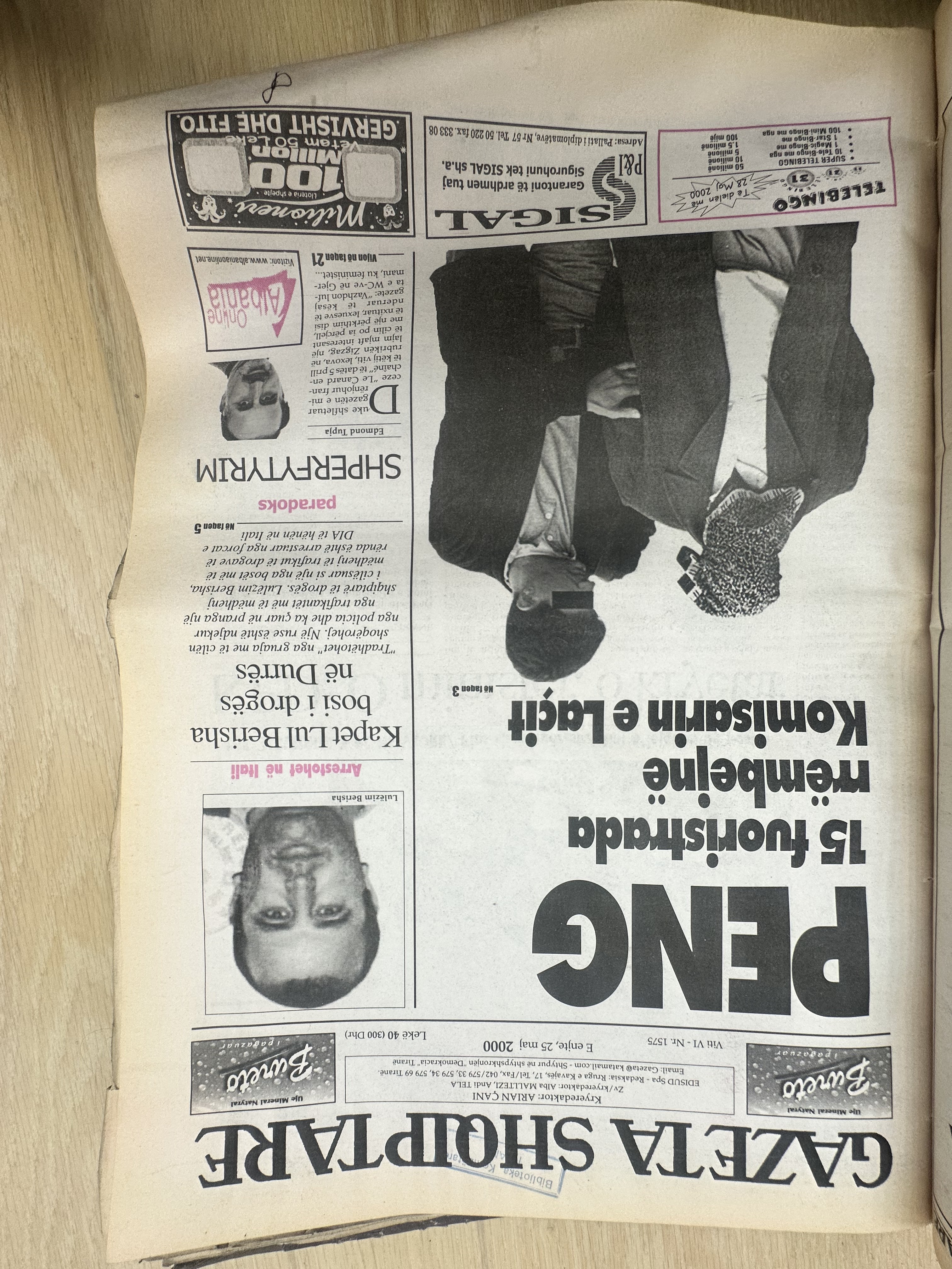 Gazeta Shqiptare 2000-05-25