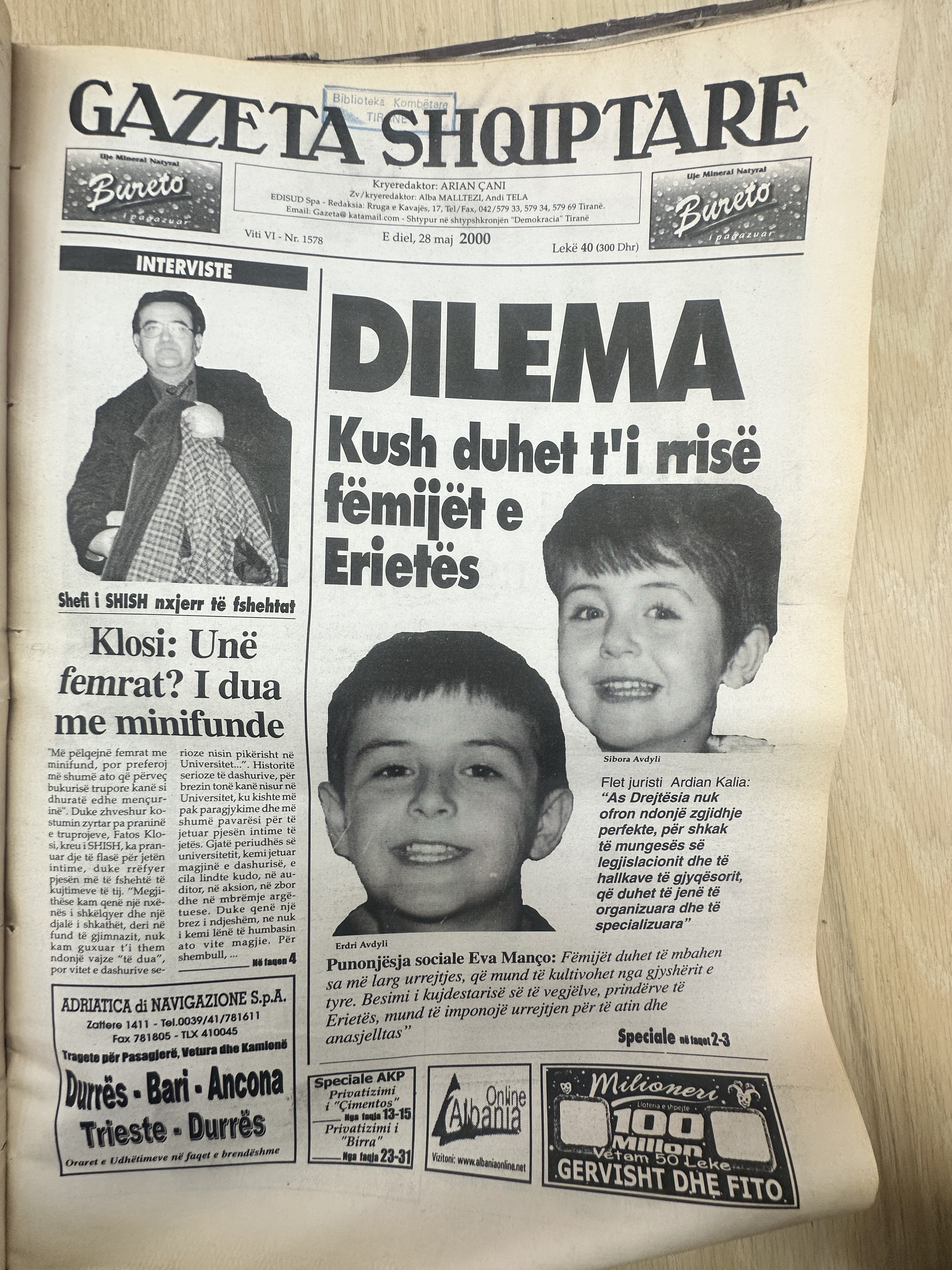 Gazeta Shqiptare 2000-05-28