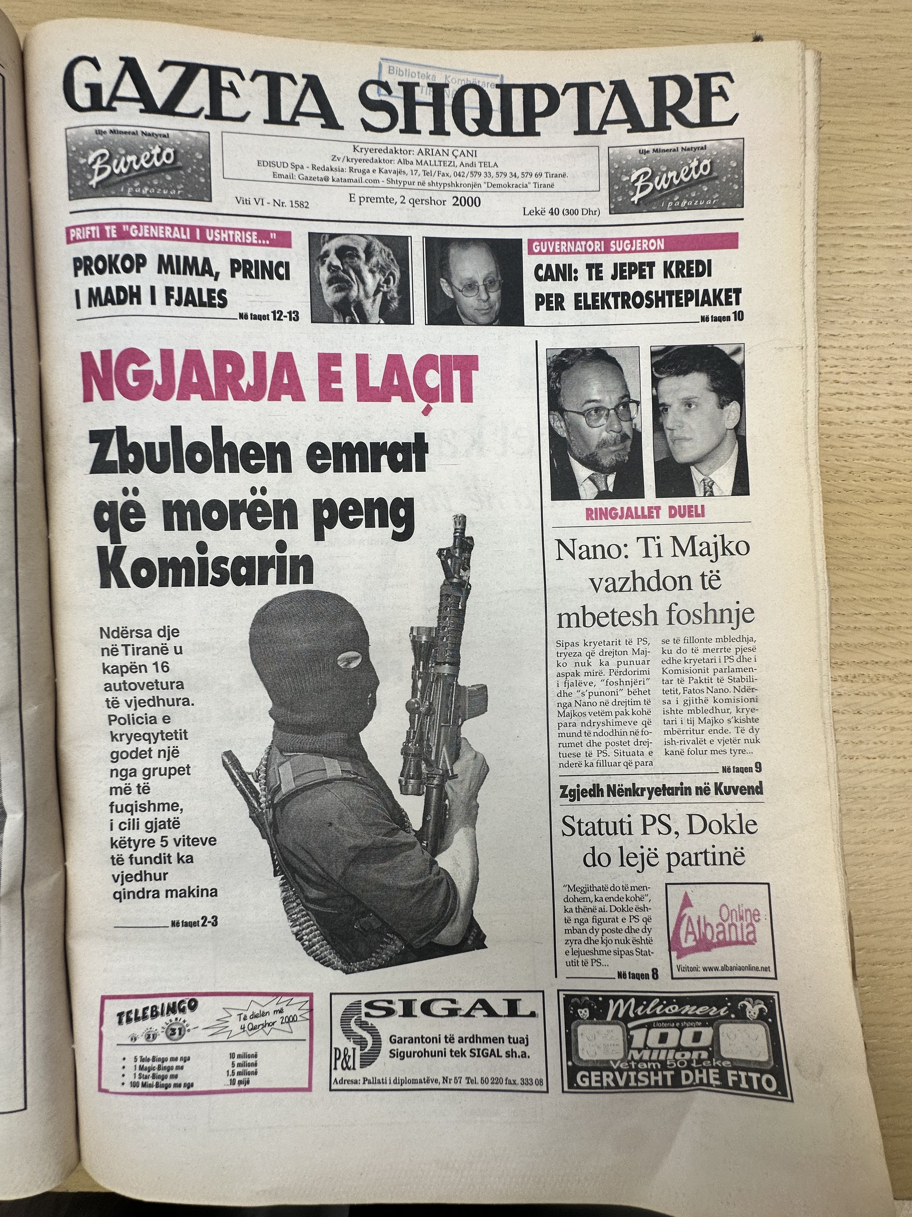 Gazeta Shqiptare 2000-06-02
