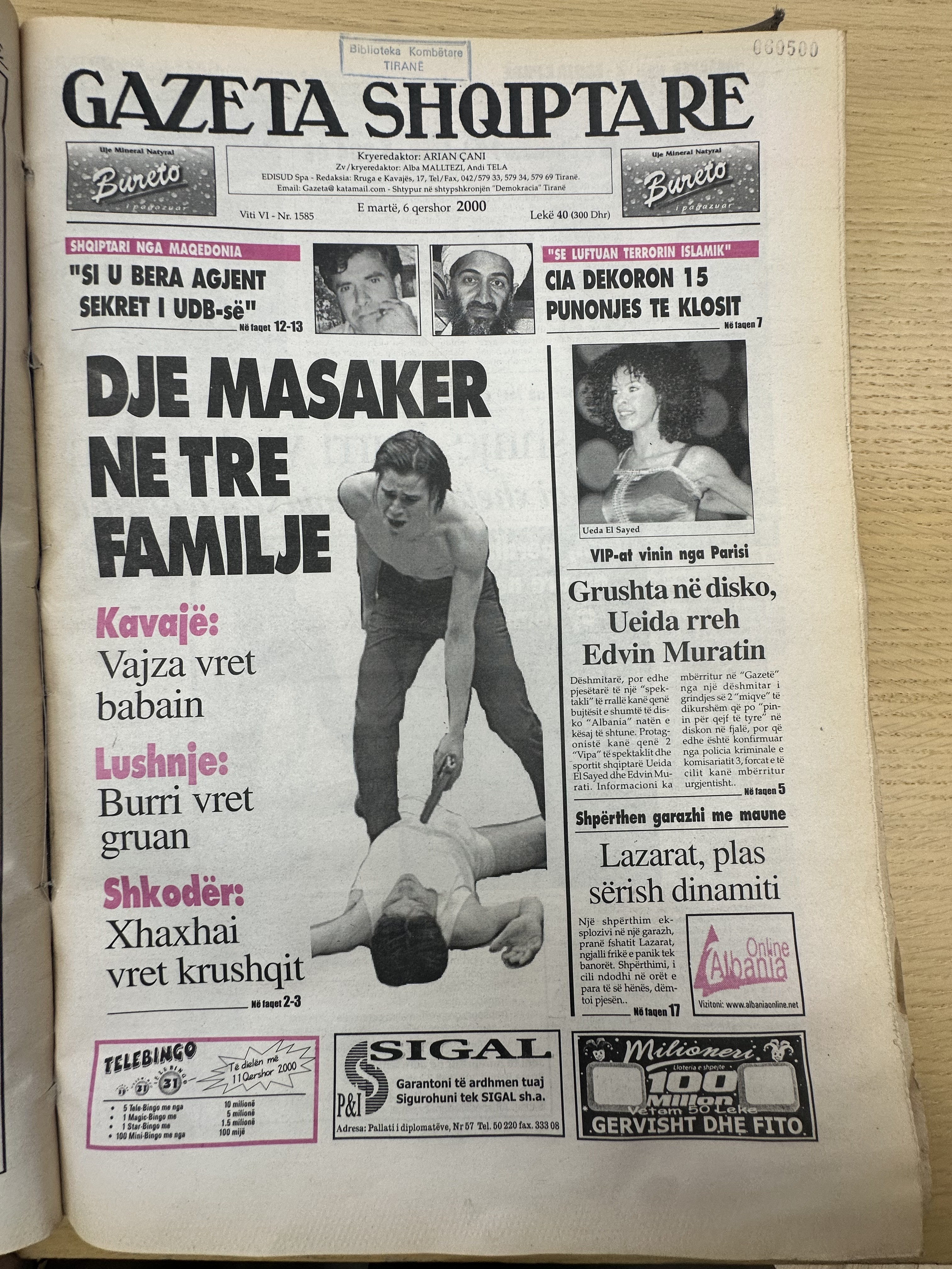 Gazeta Shqiptare 2000-06-06