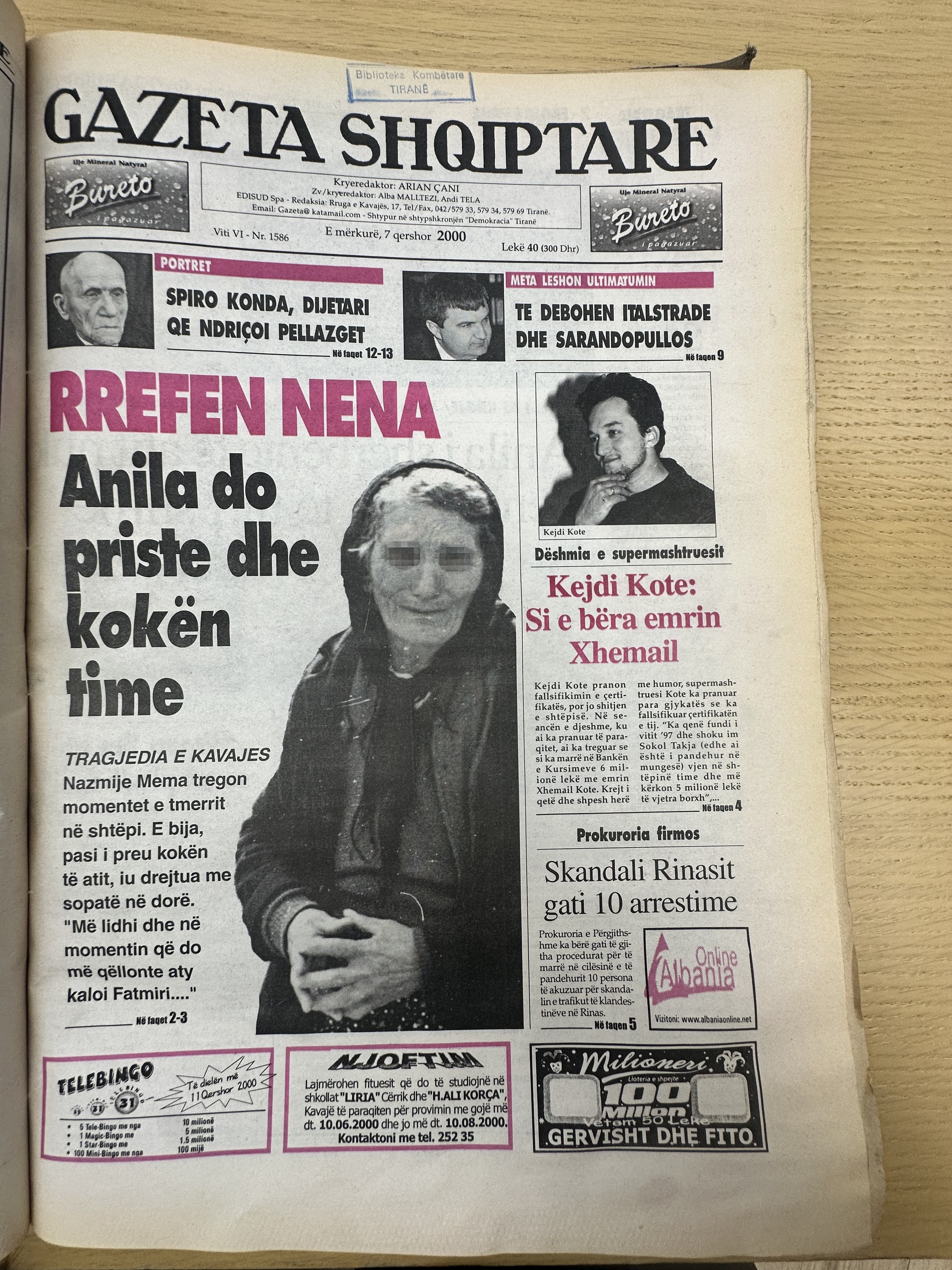 Gazeta Shqiptare 2000-06-07