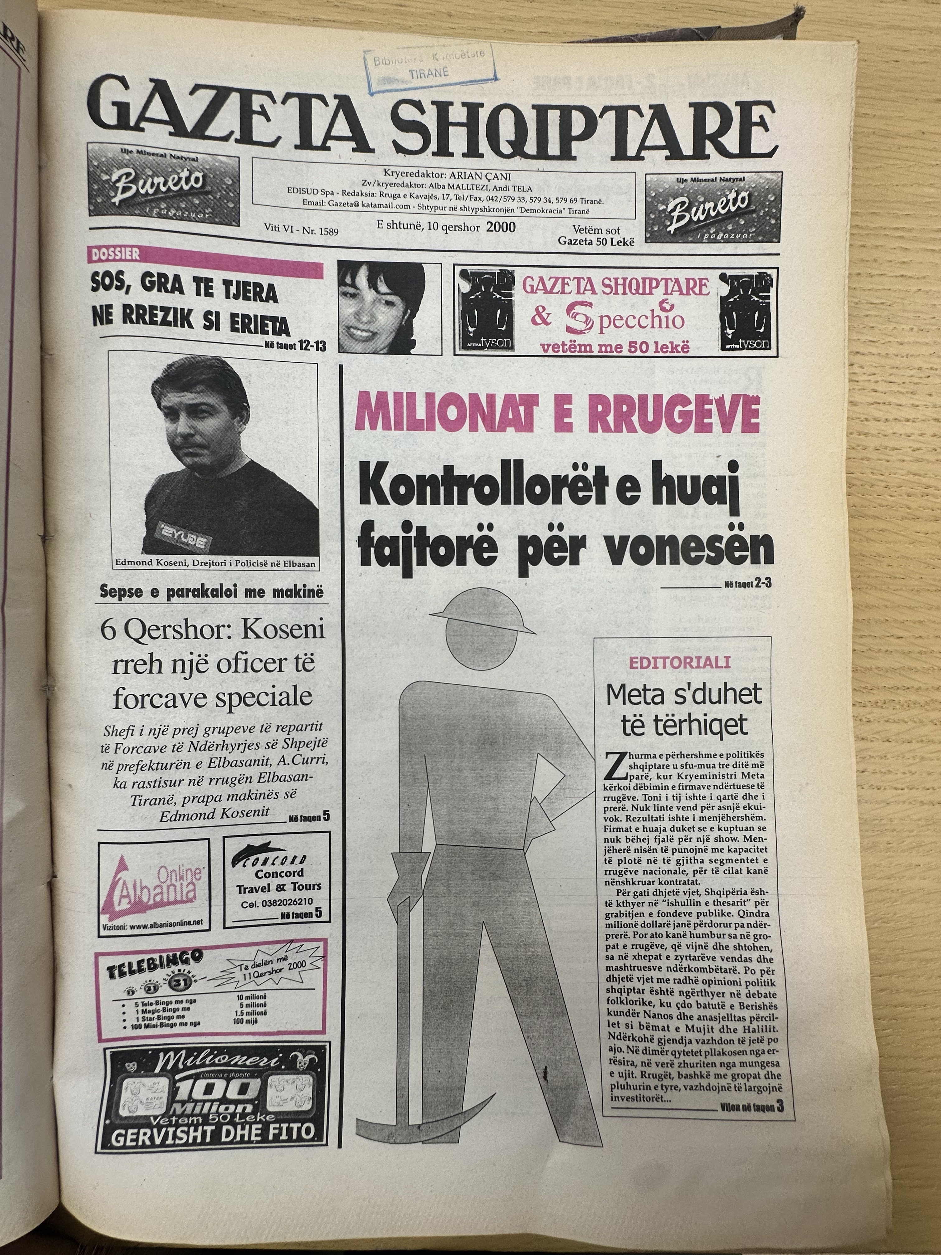 Gazeta Shqiptare 2000-06-10