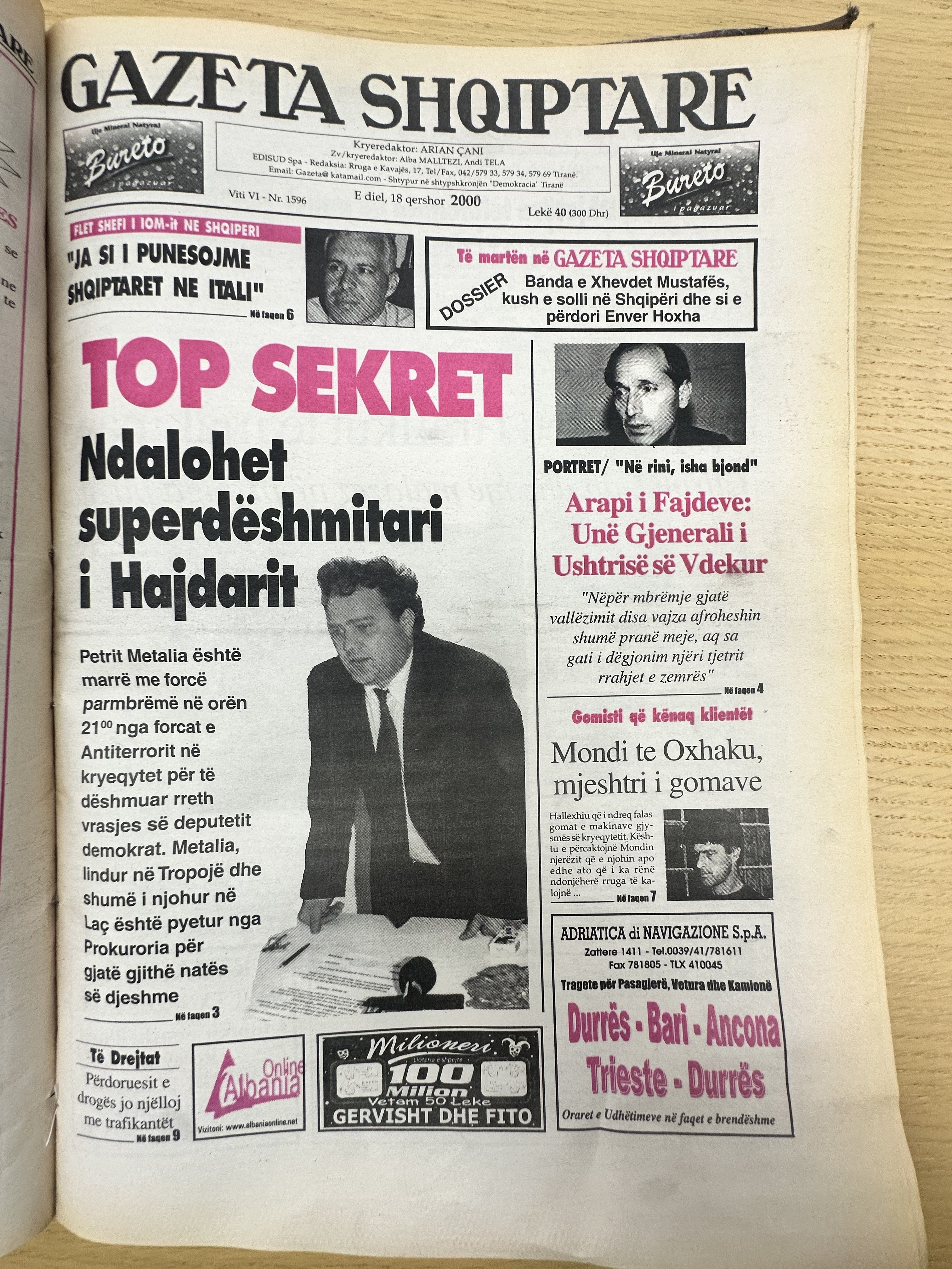 Gazeta Shqiptare 2000-06-18
