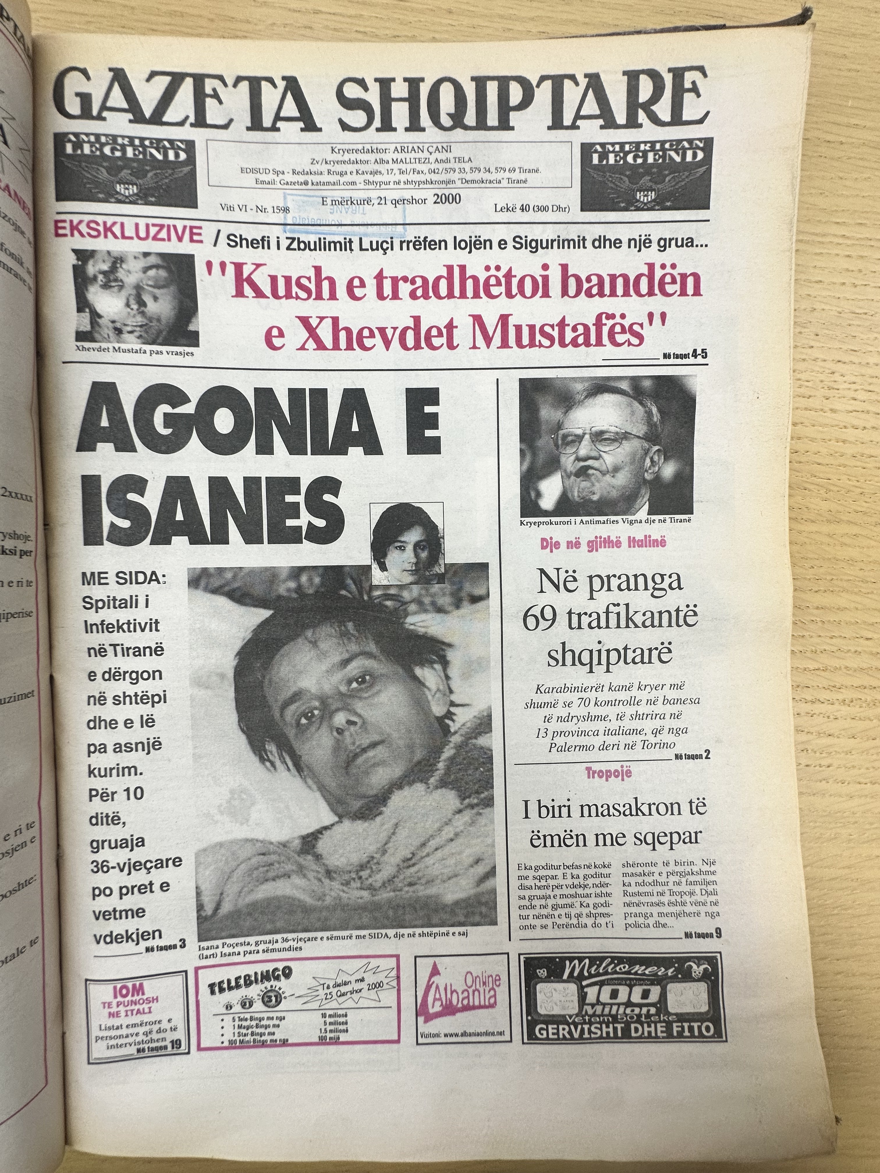 Gazeta Shqiptare 2000-06-21