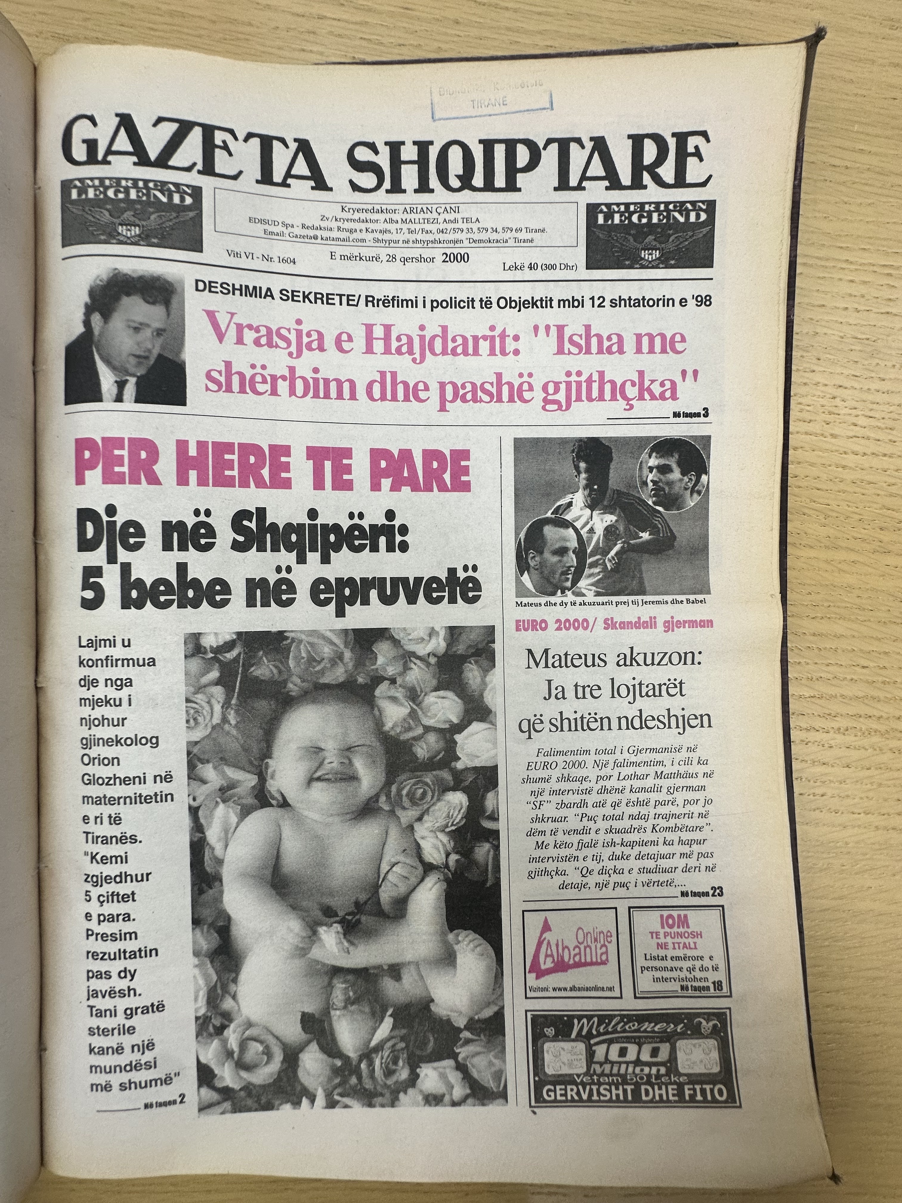 Gazeta Shqiptare 2000-06-28