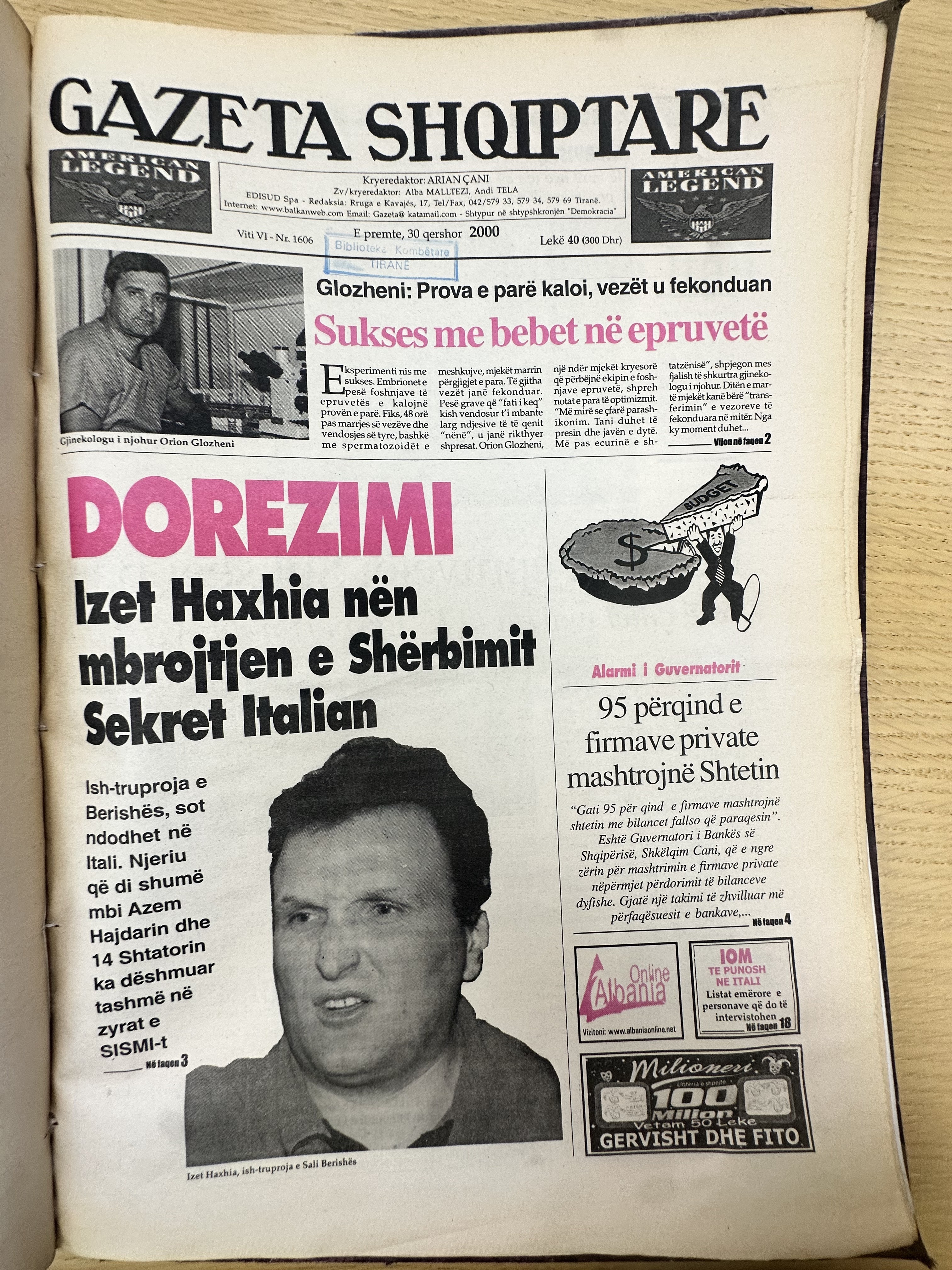 Gazeta Shqiptare 2000-06-30