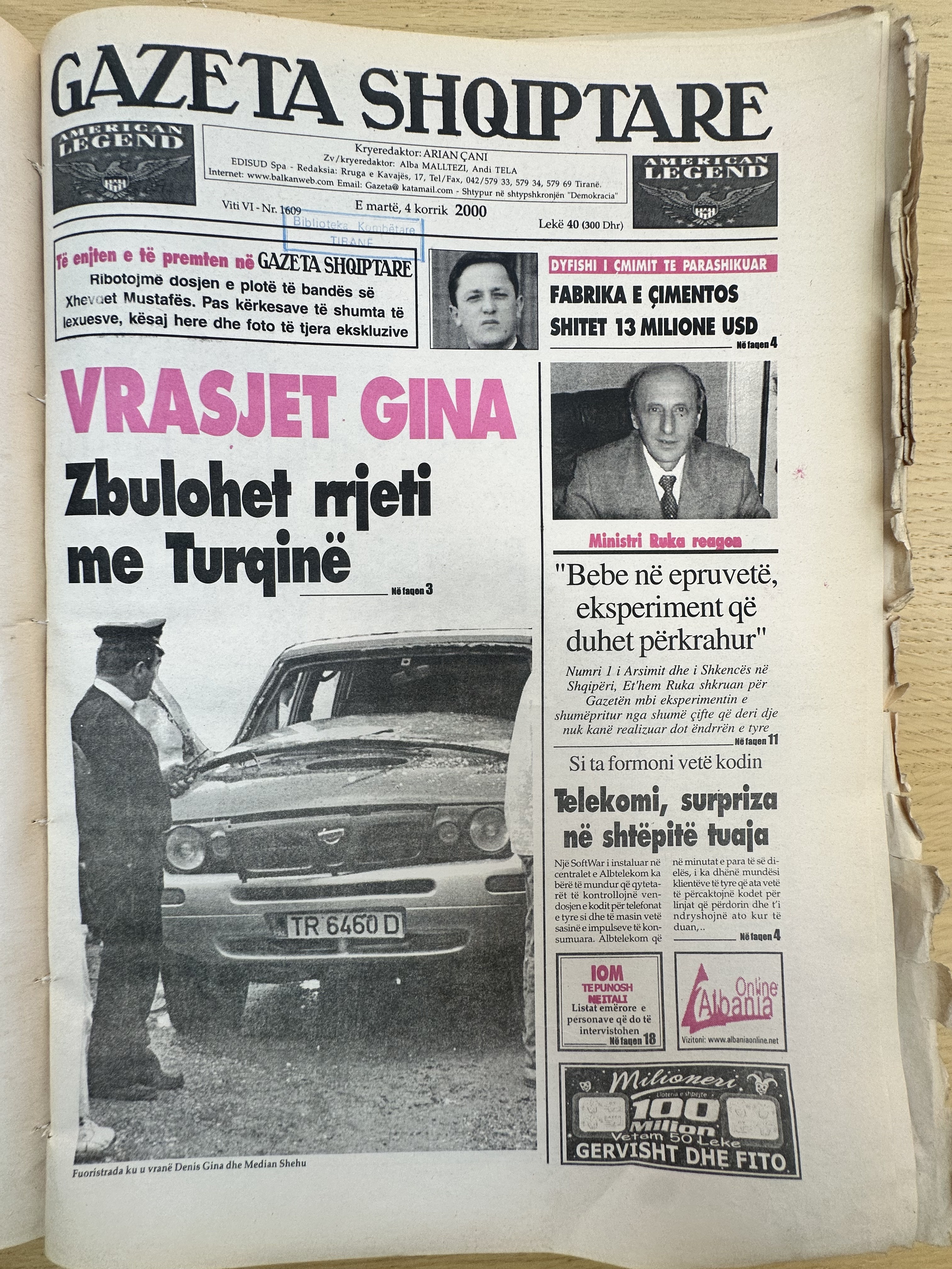 Gazeta Shqiptare 2000-07-04