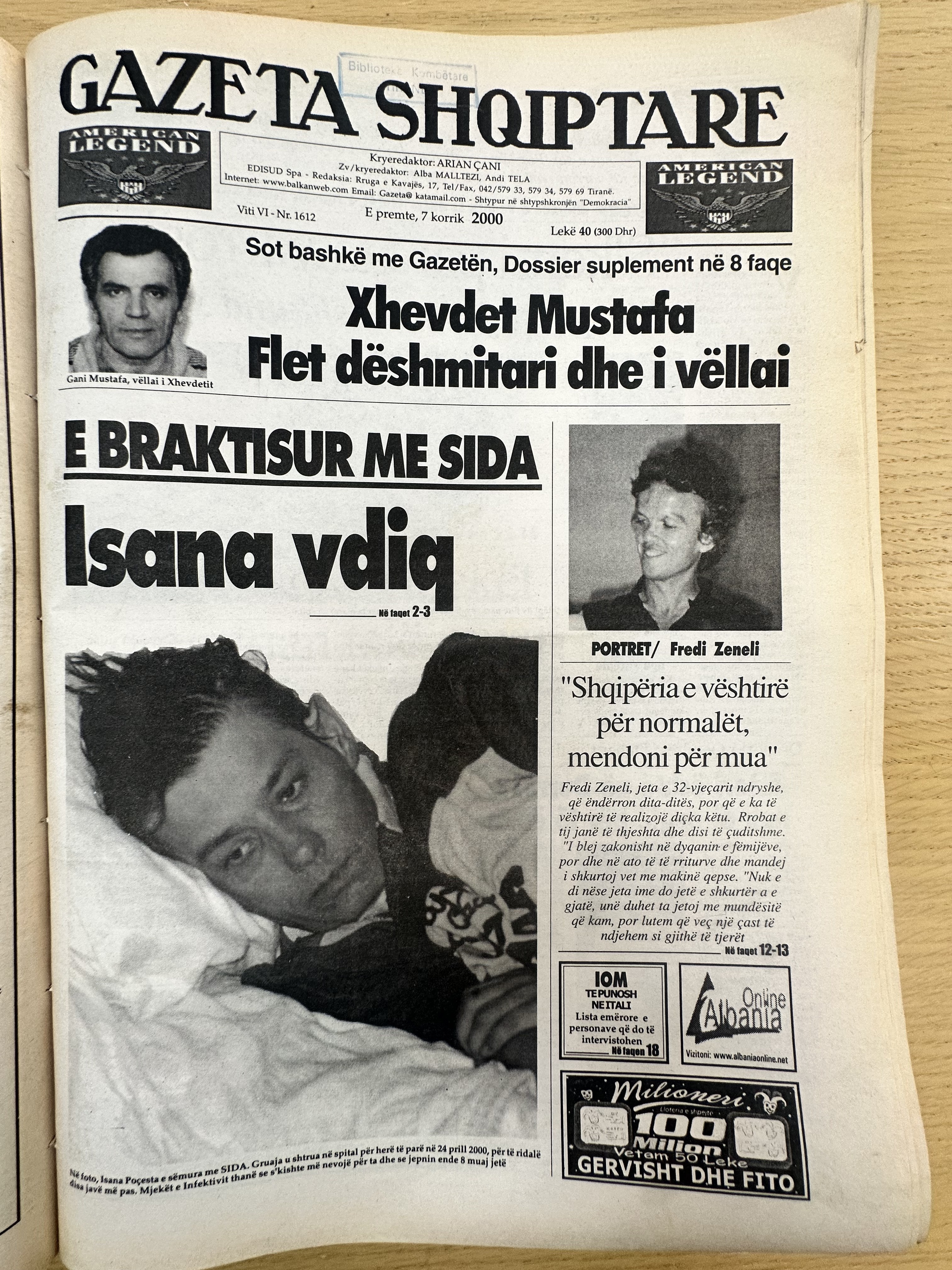 Gazeta Shqiptare 2000-07-07