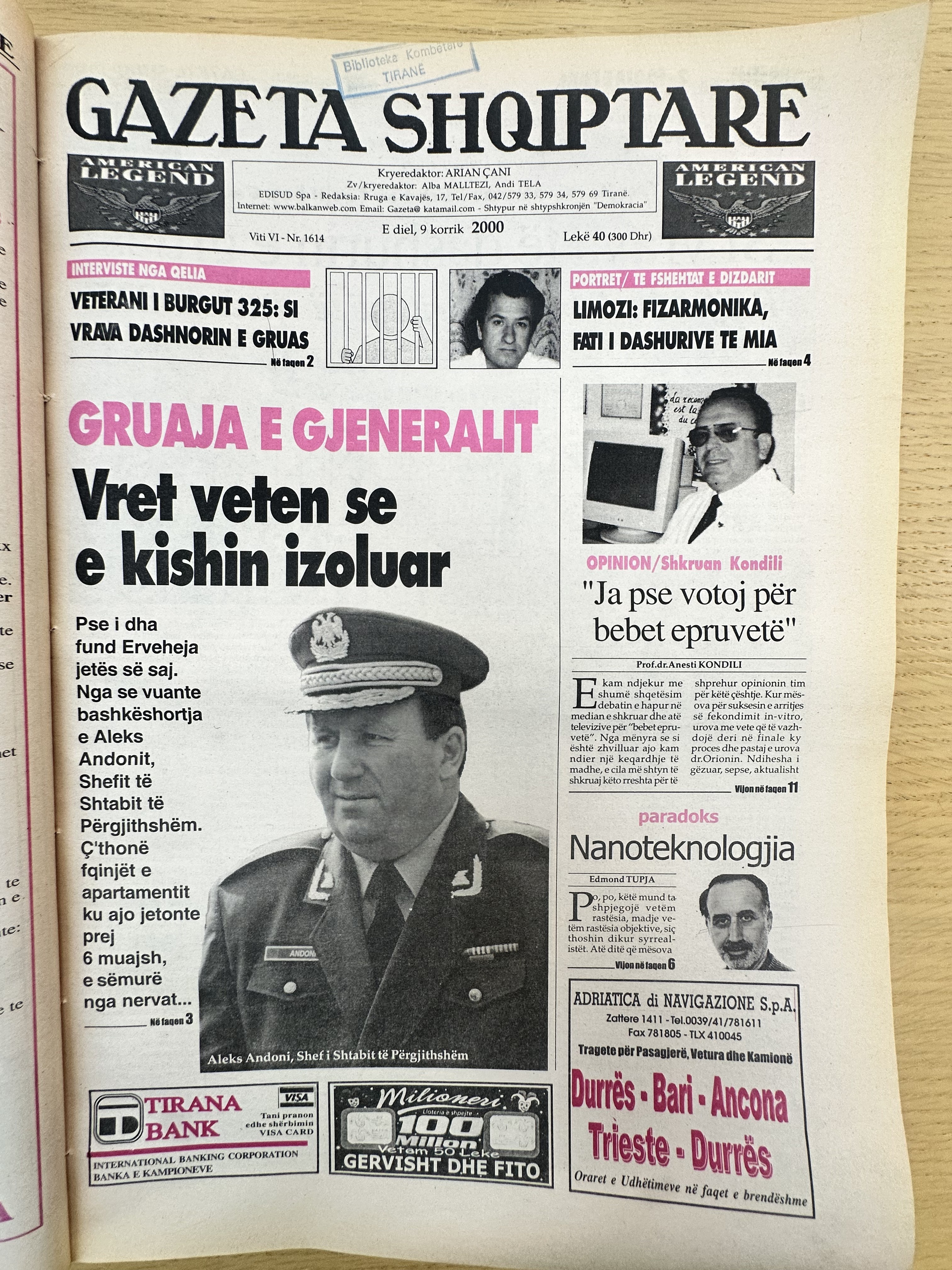 Gazeta Shqiptare 2000-07-09