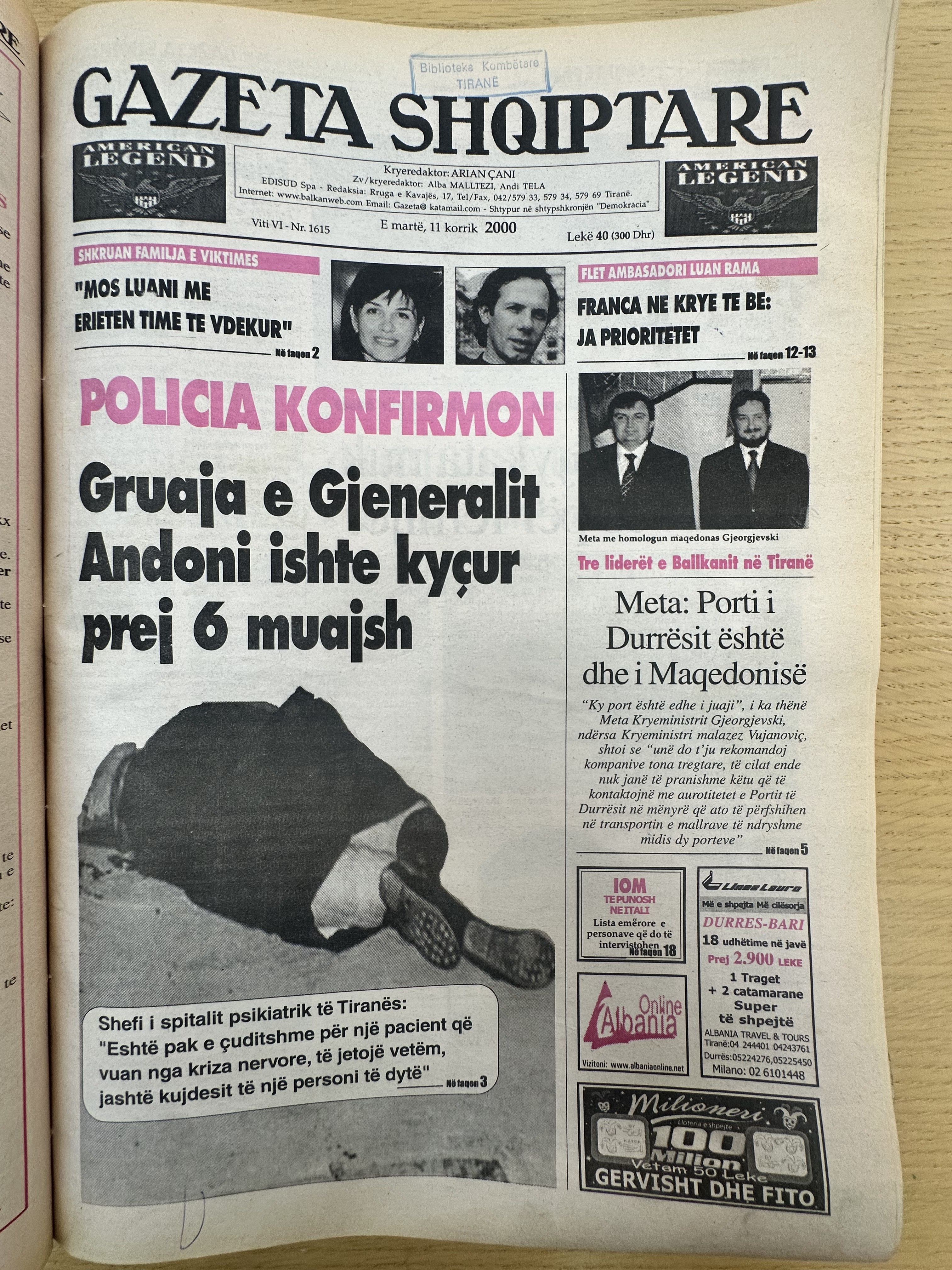 Gazeta Shqiptare 2000-07-11