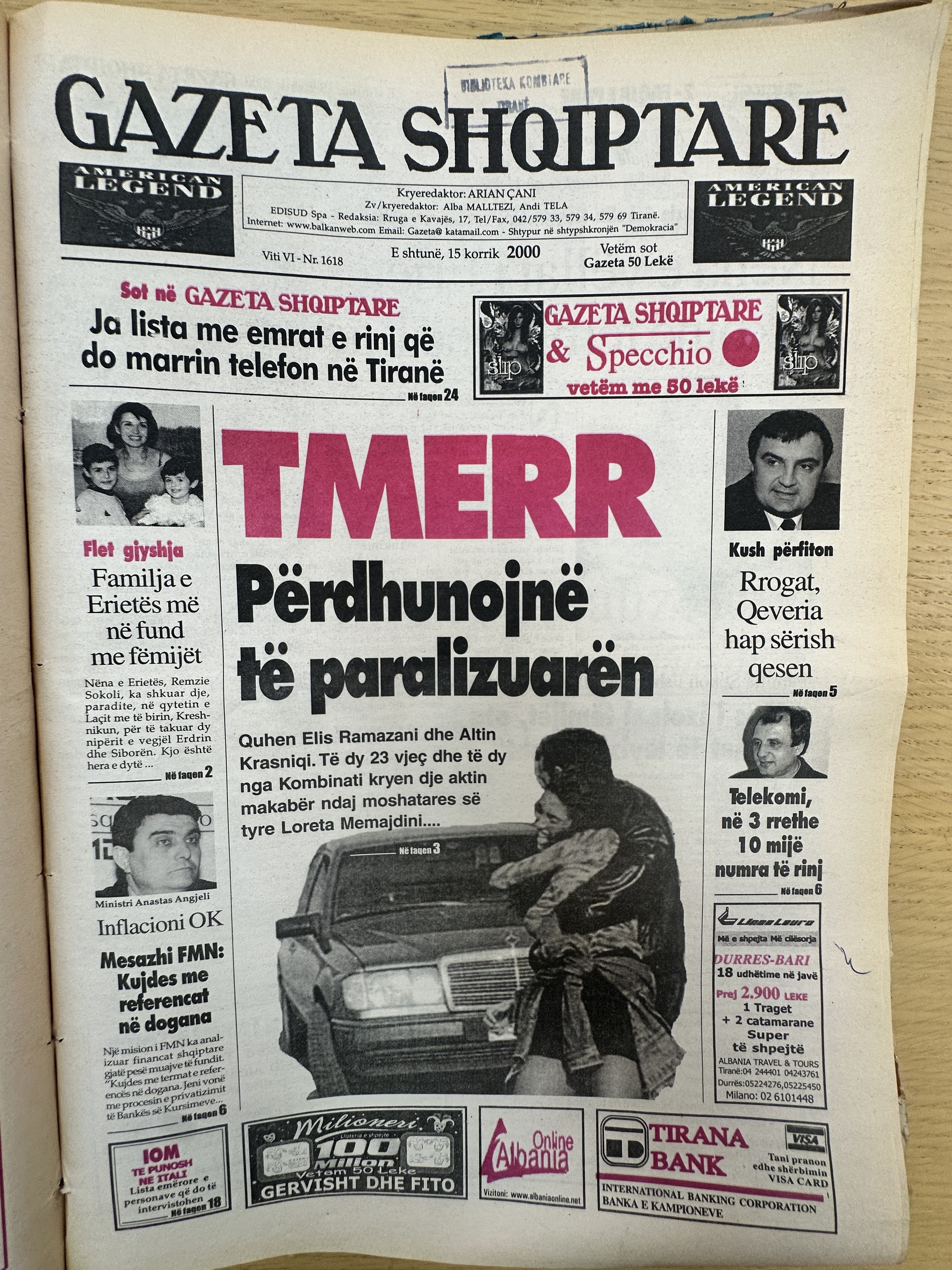 Gazeta Shqiptare 2000-07-15
