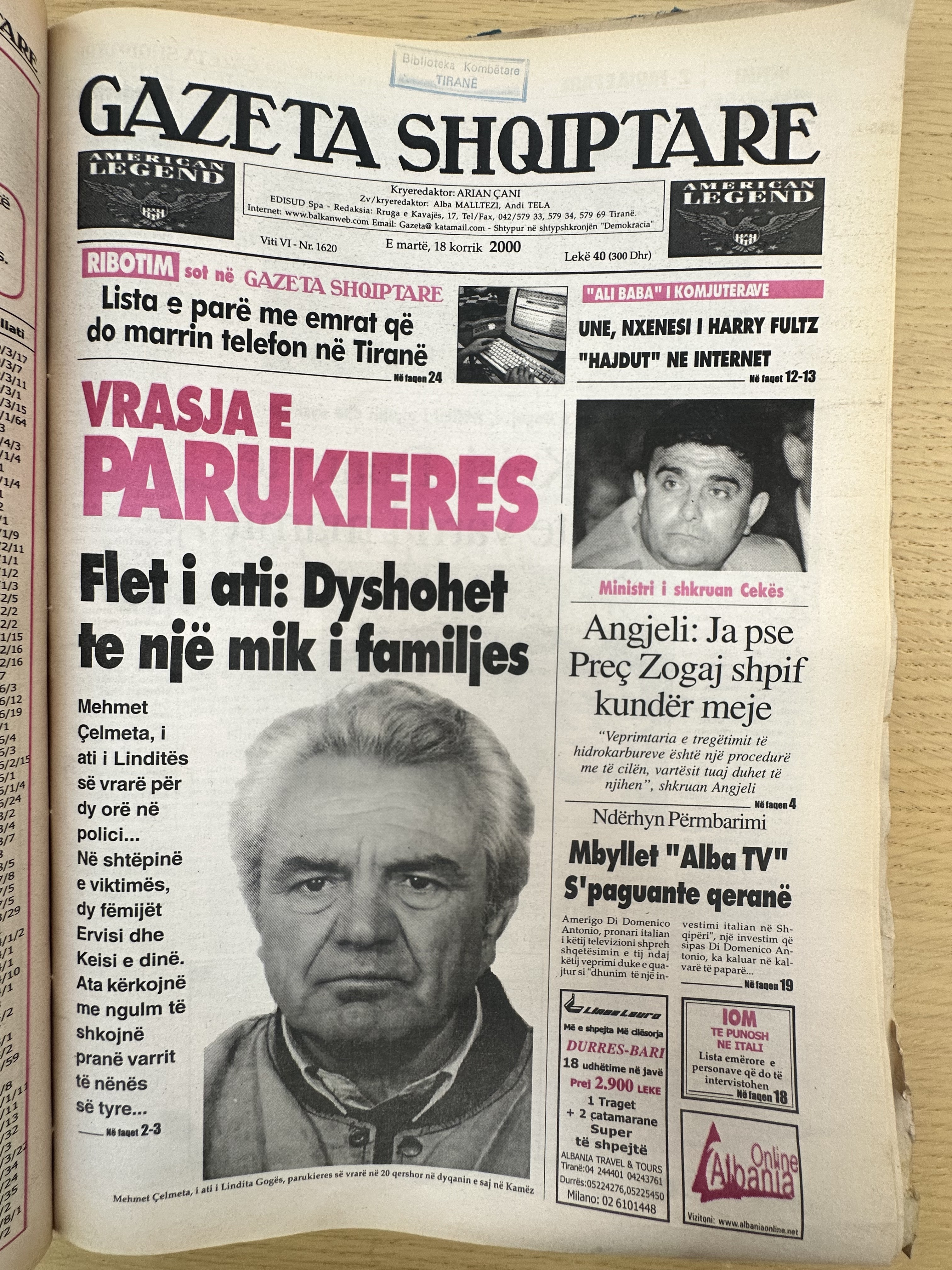 Gazeta Shqiptare 2000-07-18