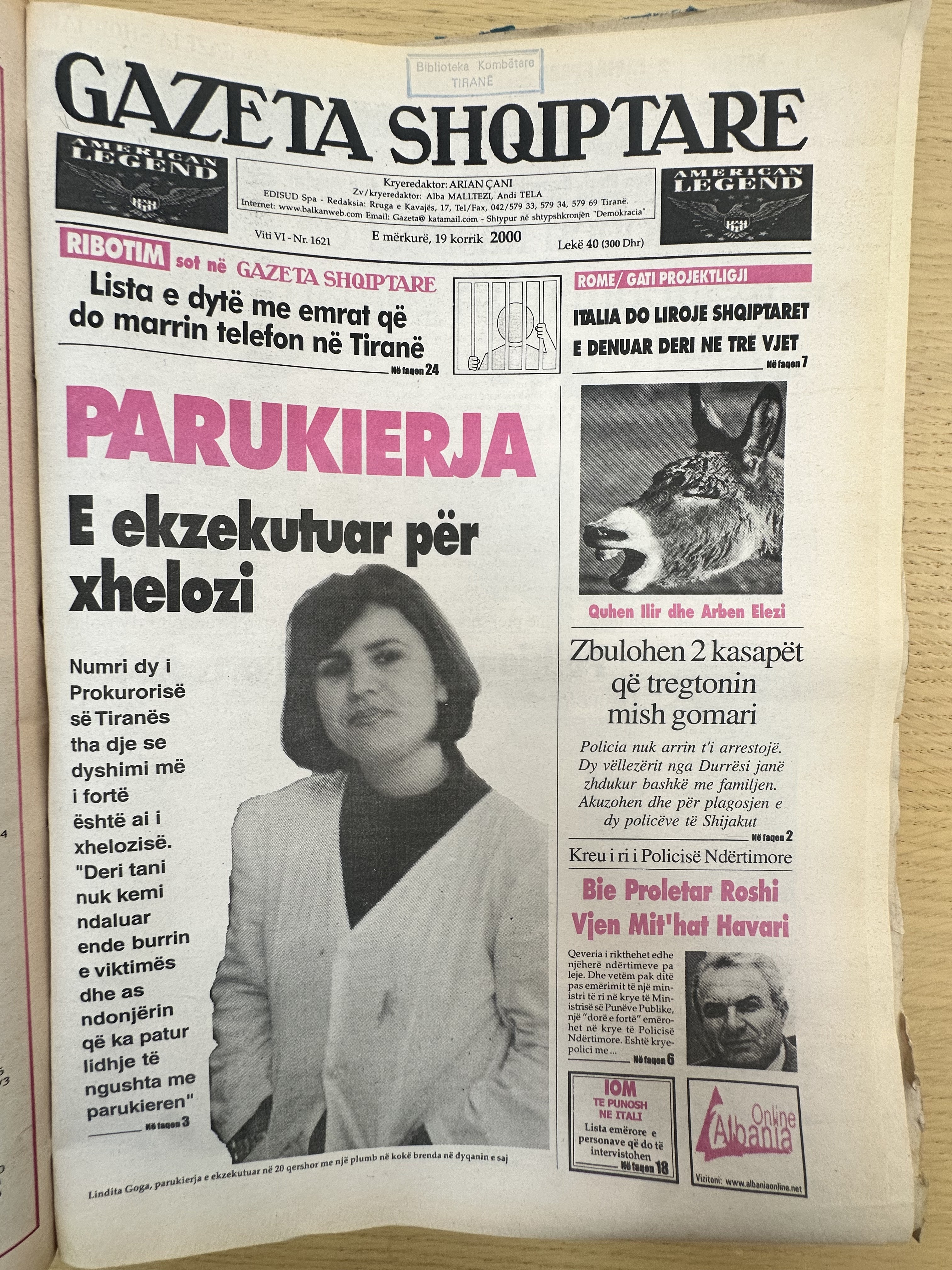 Gazeta Shqiptare 2000-07-19