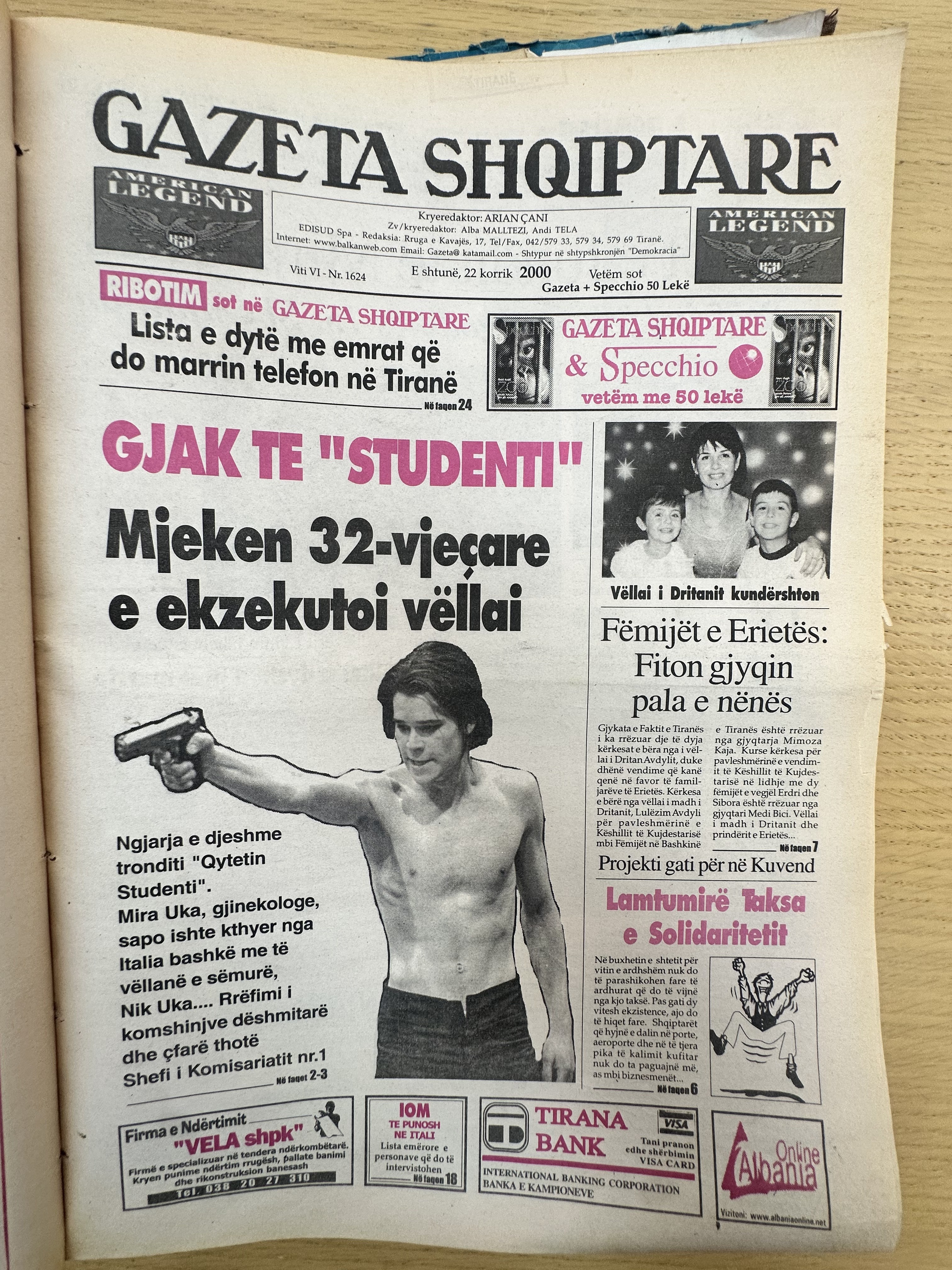 Gazeta Shqiptare 2000-07-22