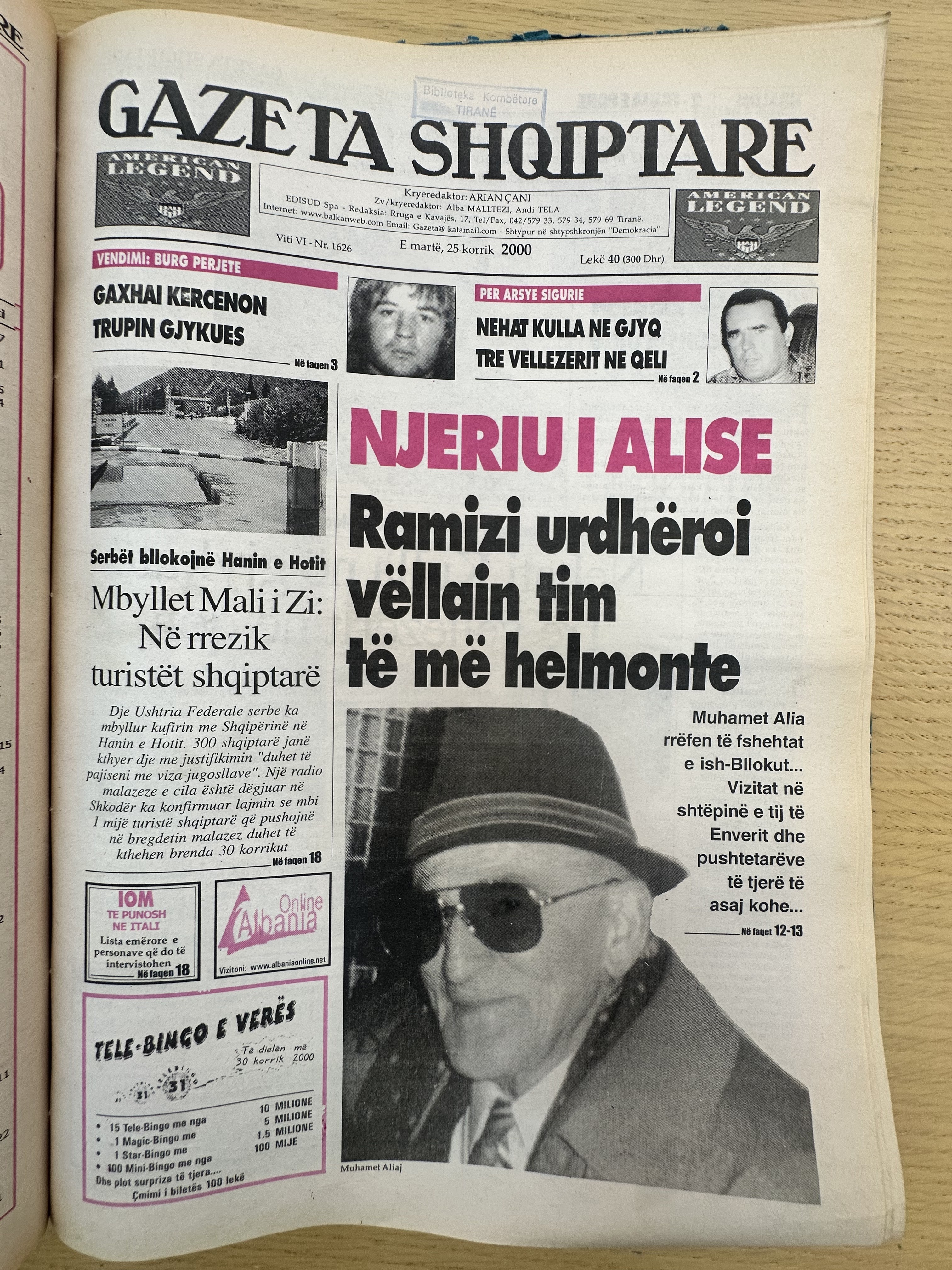 Gazeta Shqiptare 2000-07-25