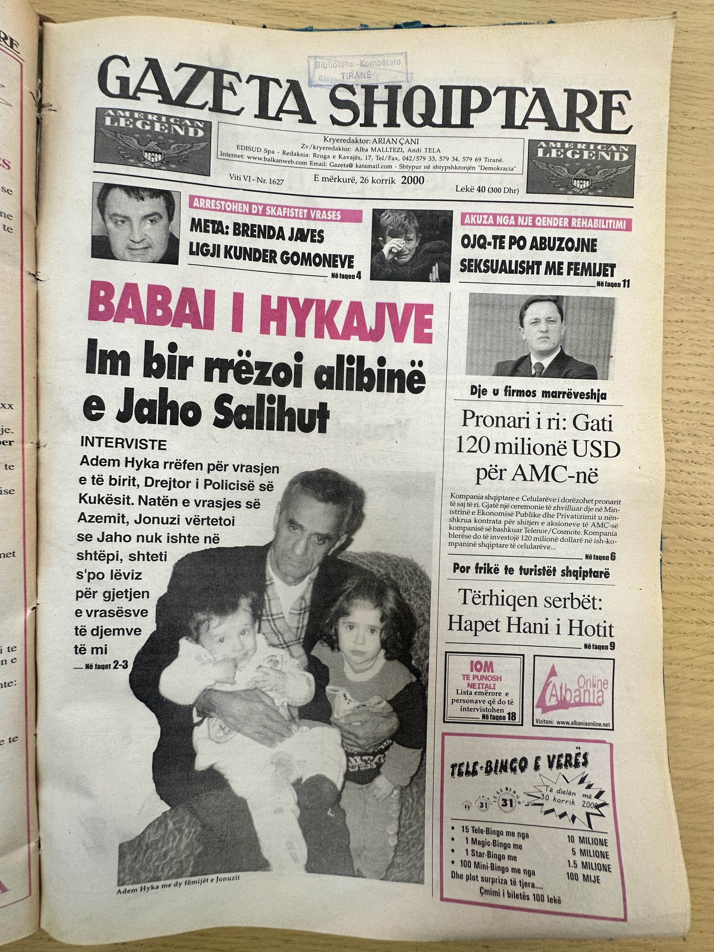Gazeta Shqiptare 2000-07-26