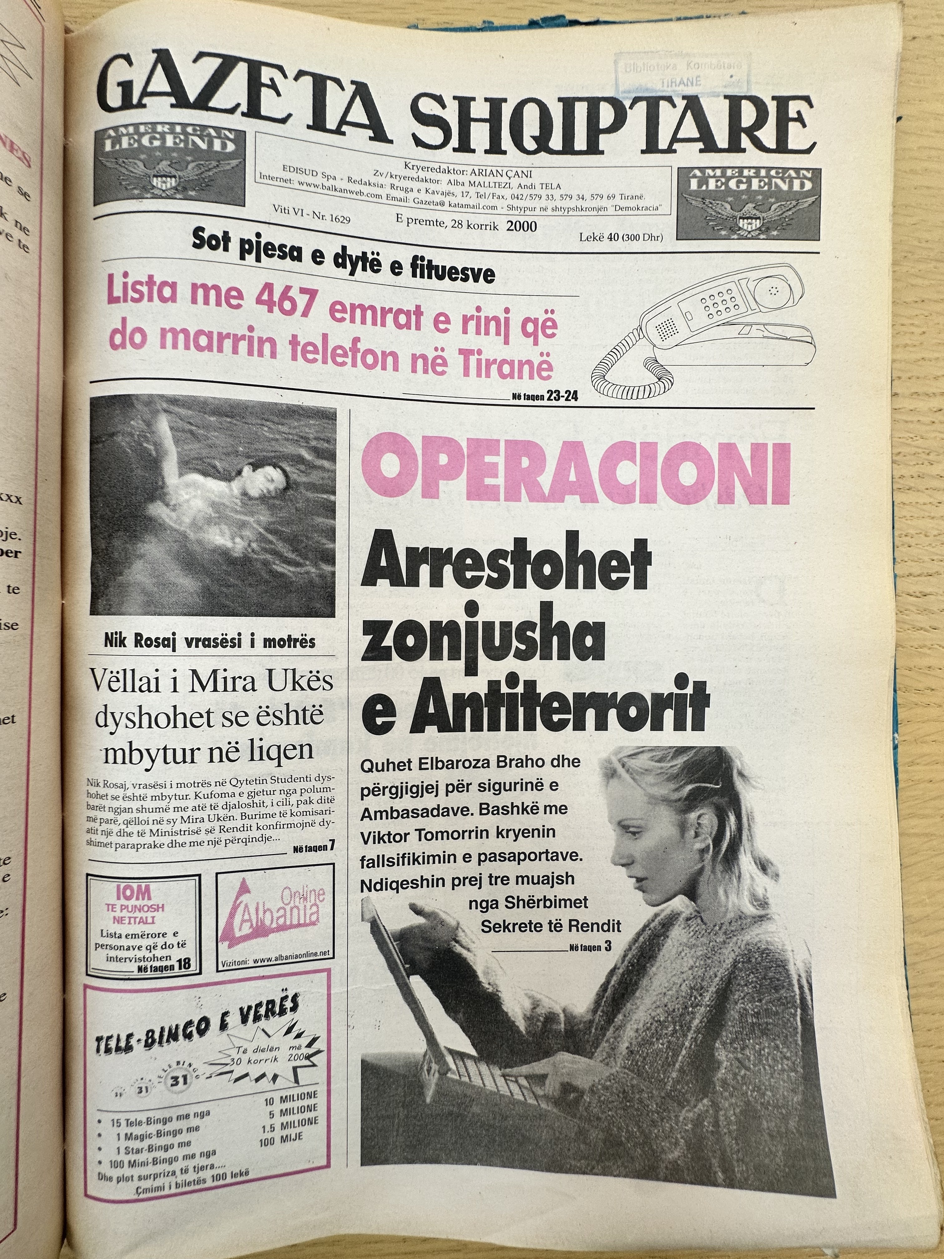 Gazeta Shqiptare 2000-07-28