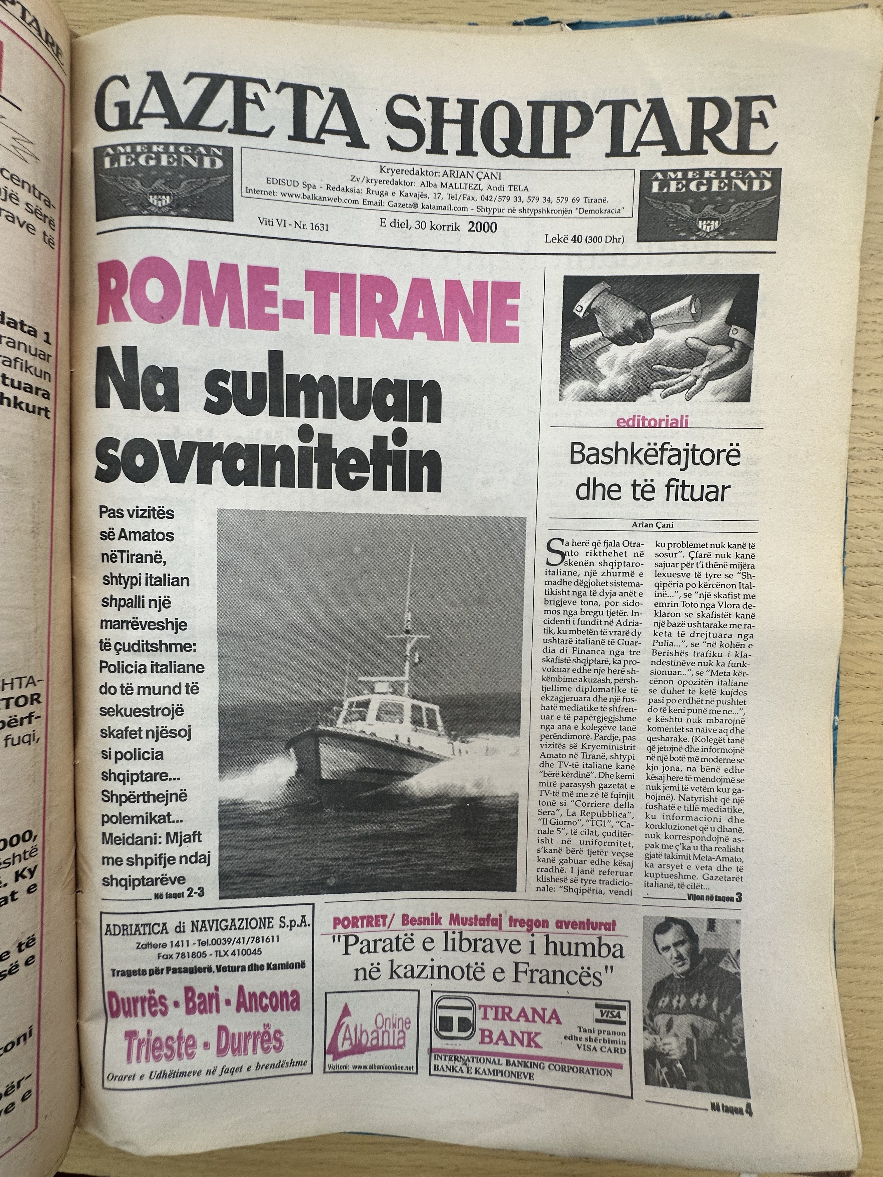 Gazeta Shqiptare 2000-07-30