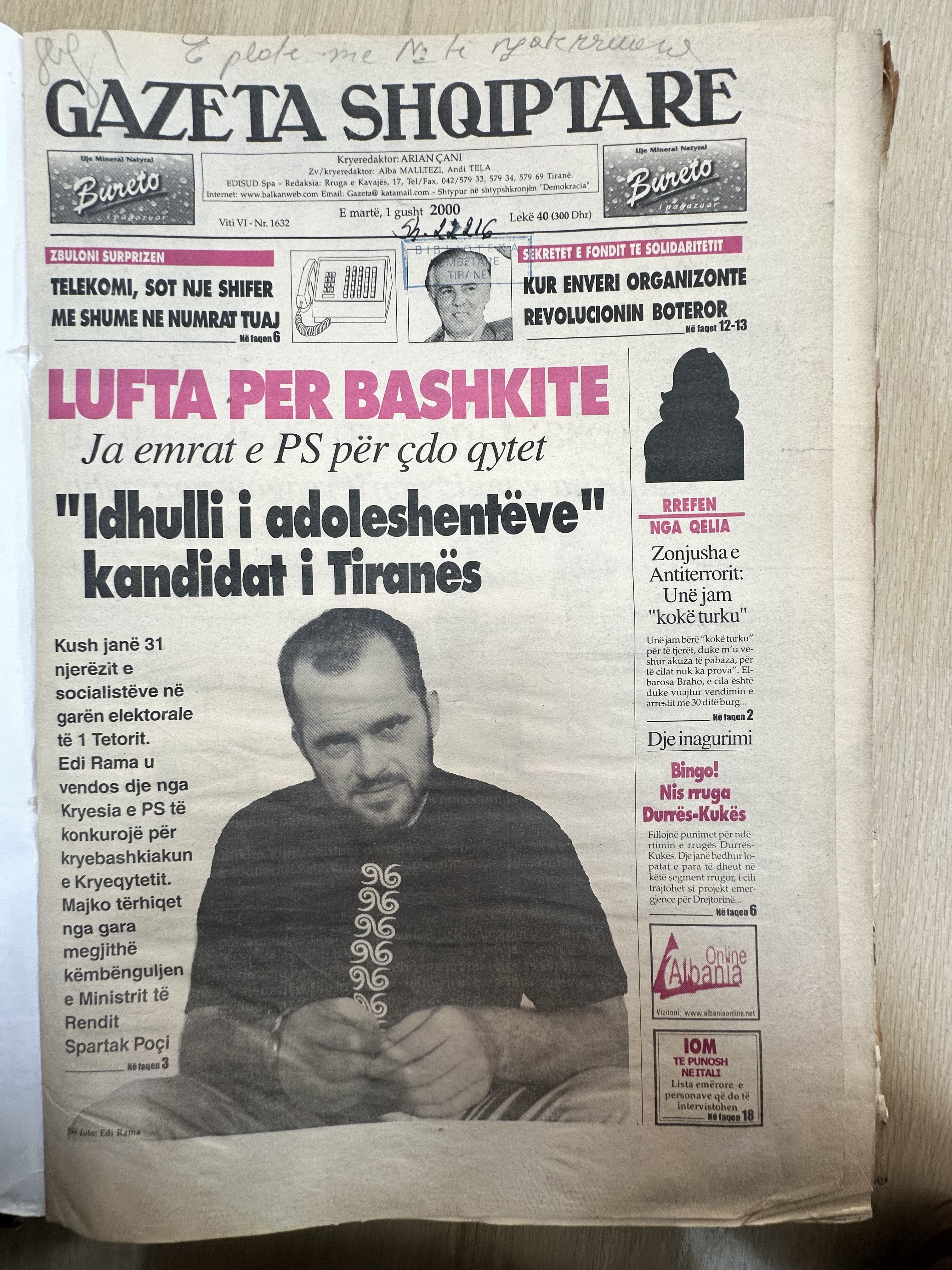 Gazeta Shqiptare 2000-08-01