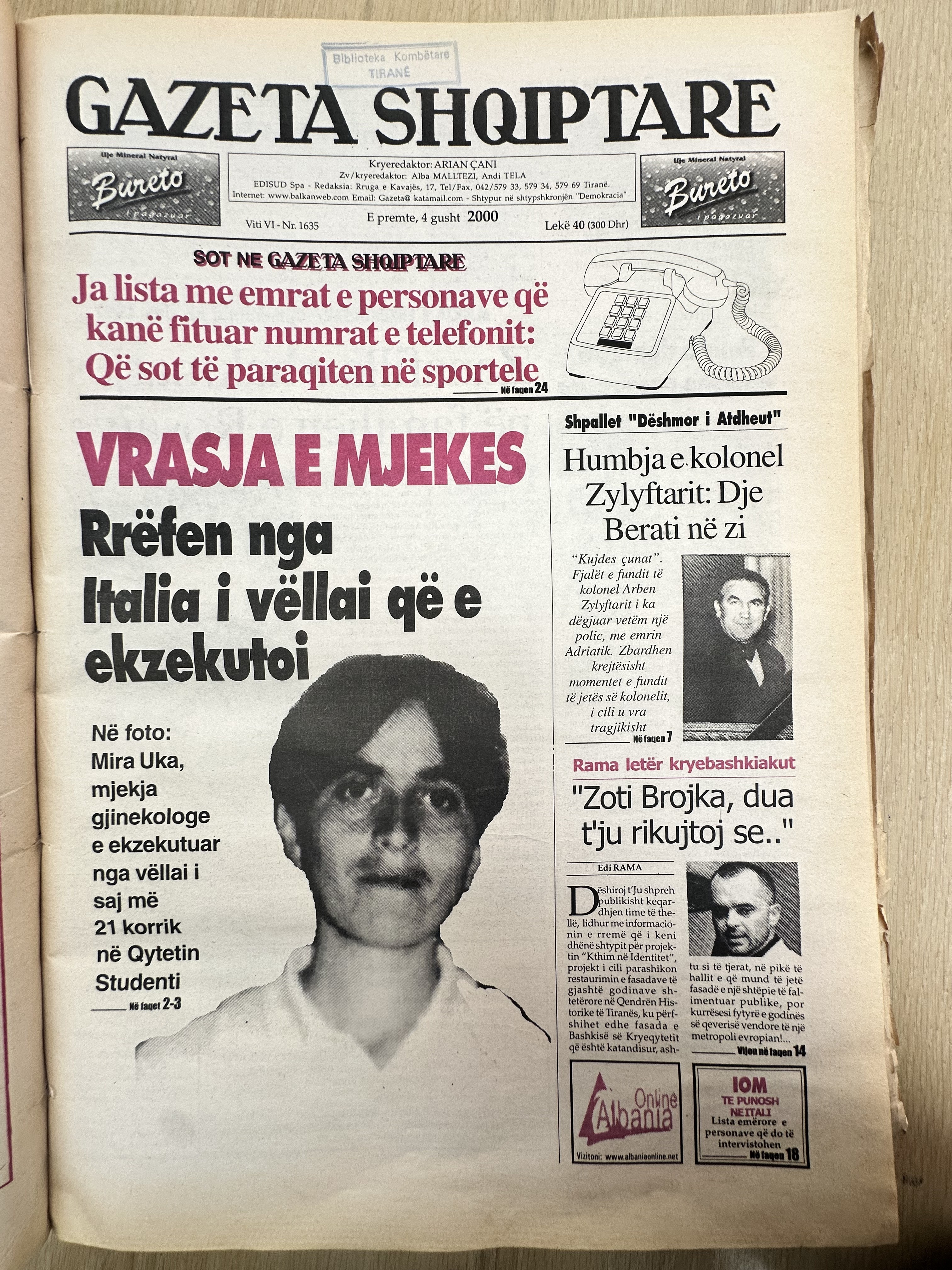 Gazeta Shqiptare 2000-08-04