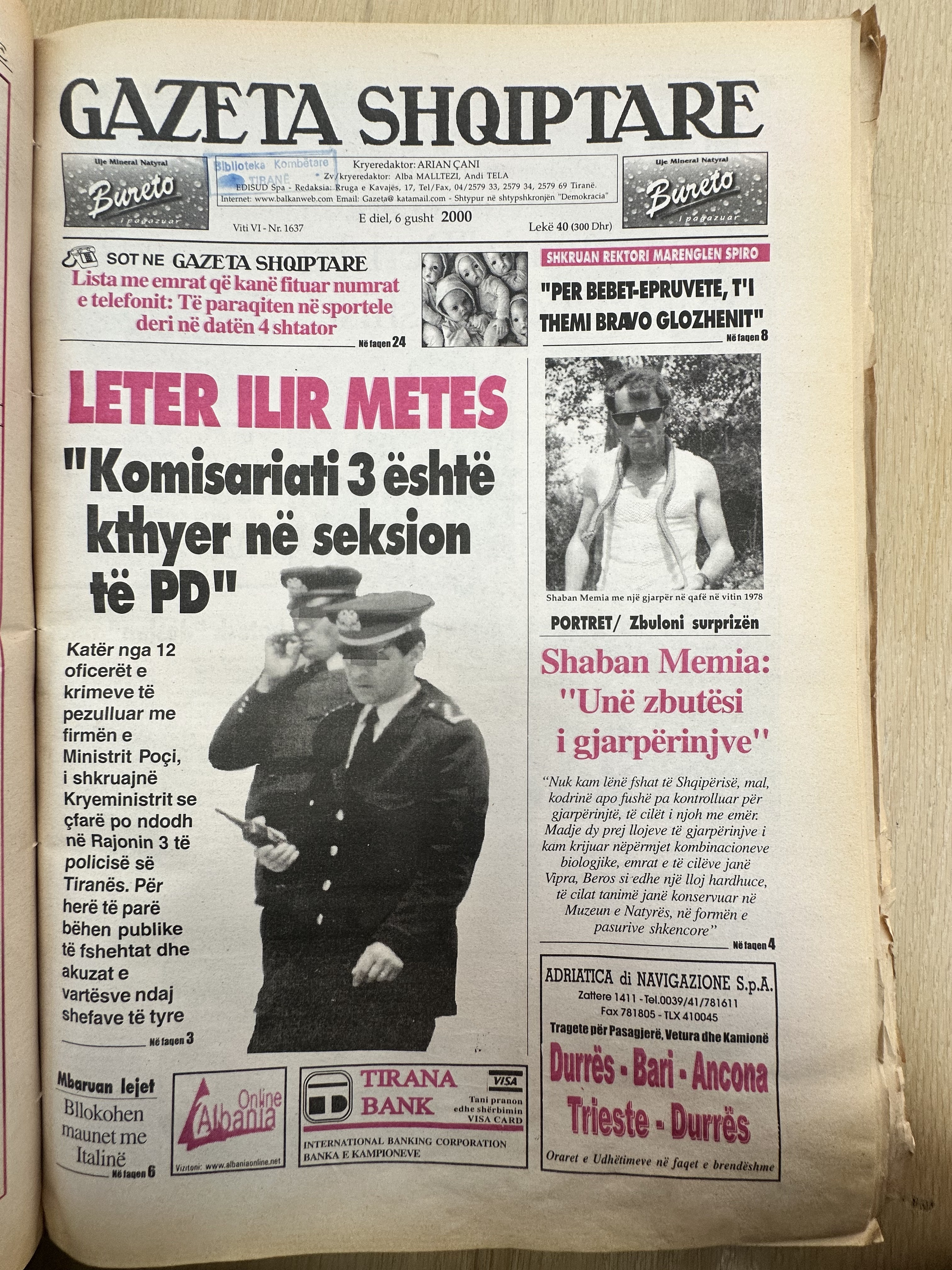 Gazeta Shqiptare 2000-08-06