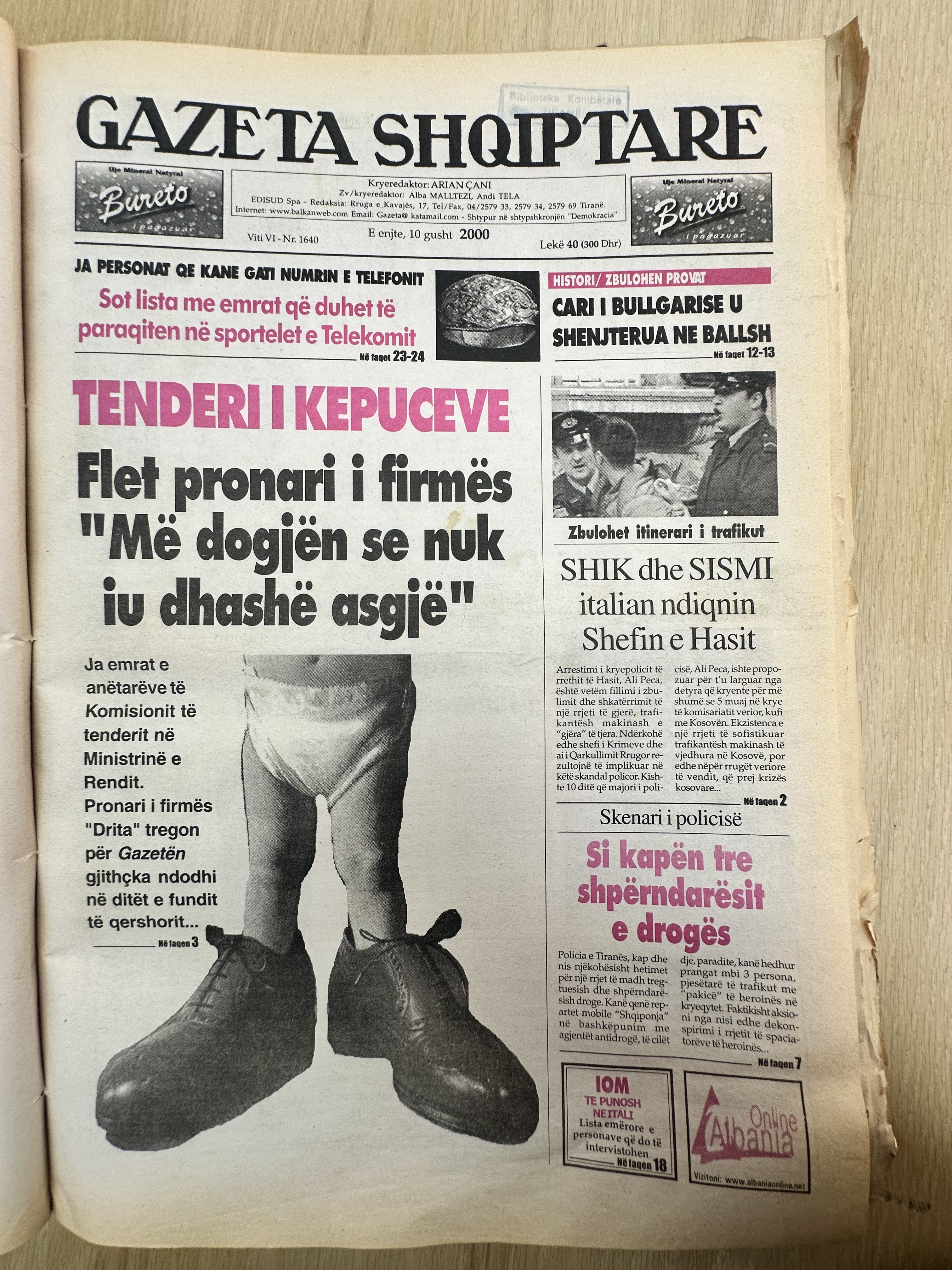 Gazeta Shqiptare 2000-08-10