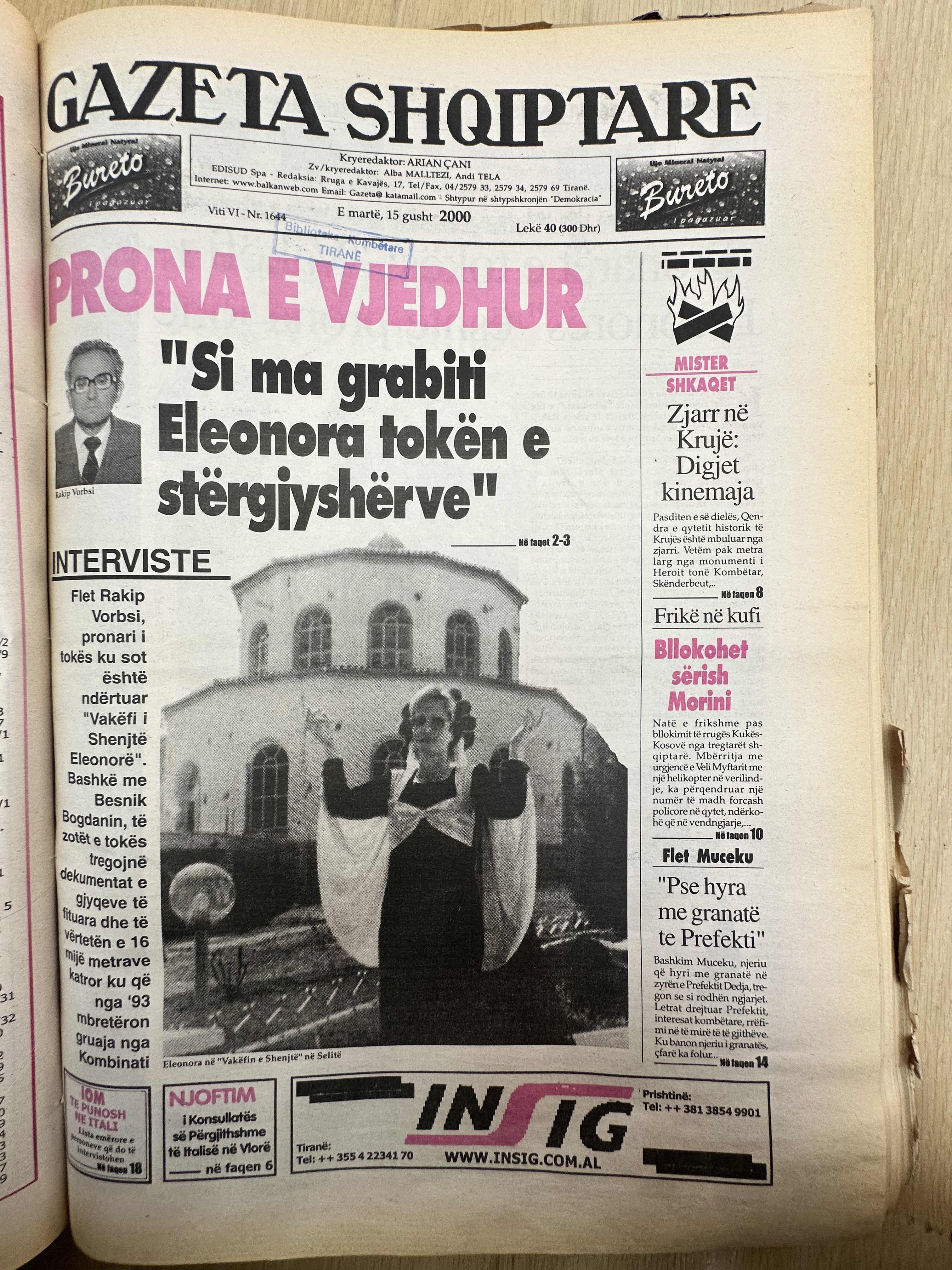 Gazeta Shqiptare 2000-08-15