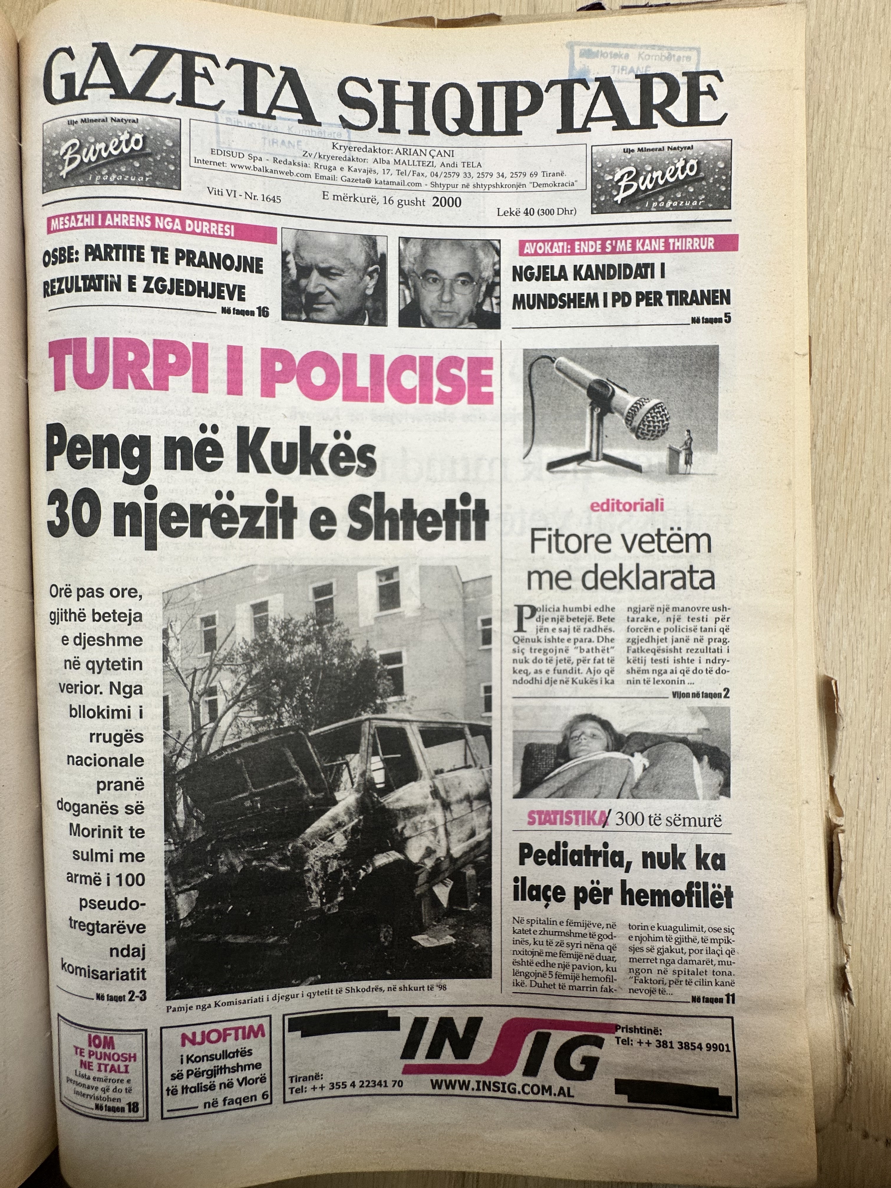 Gazeta Shqiptare 2000-08-16