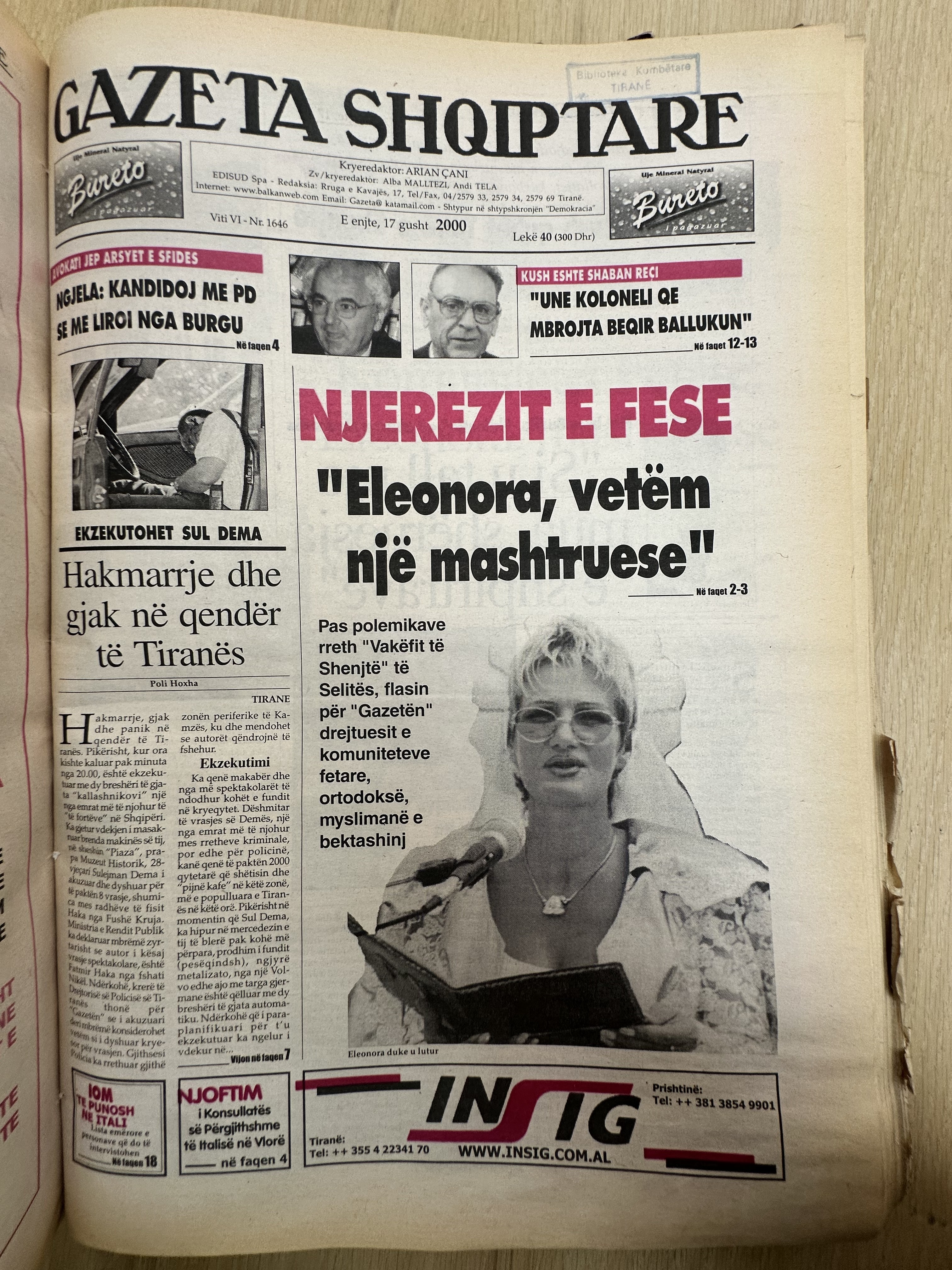 Gazeta Shqiptare 2000-08-17