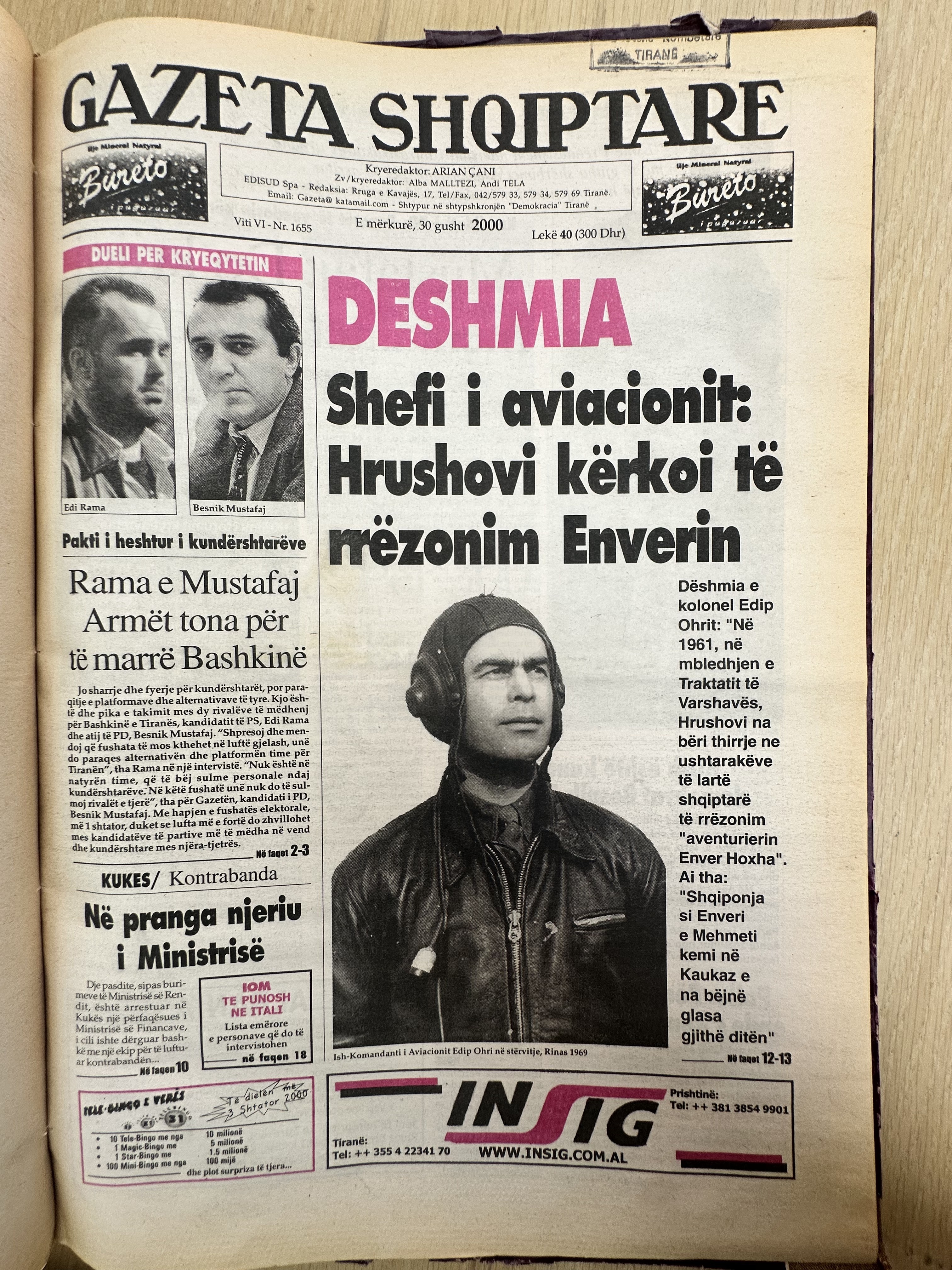 Gazeta Shqiptare 2000-08-30