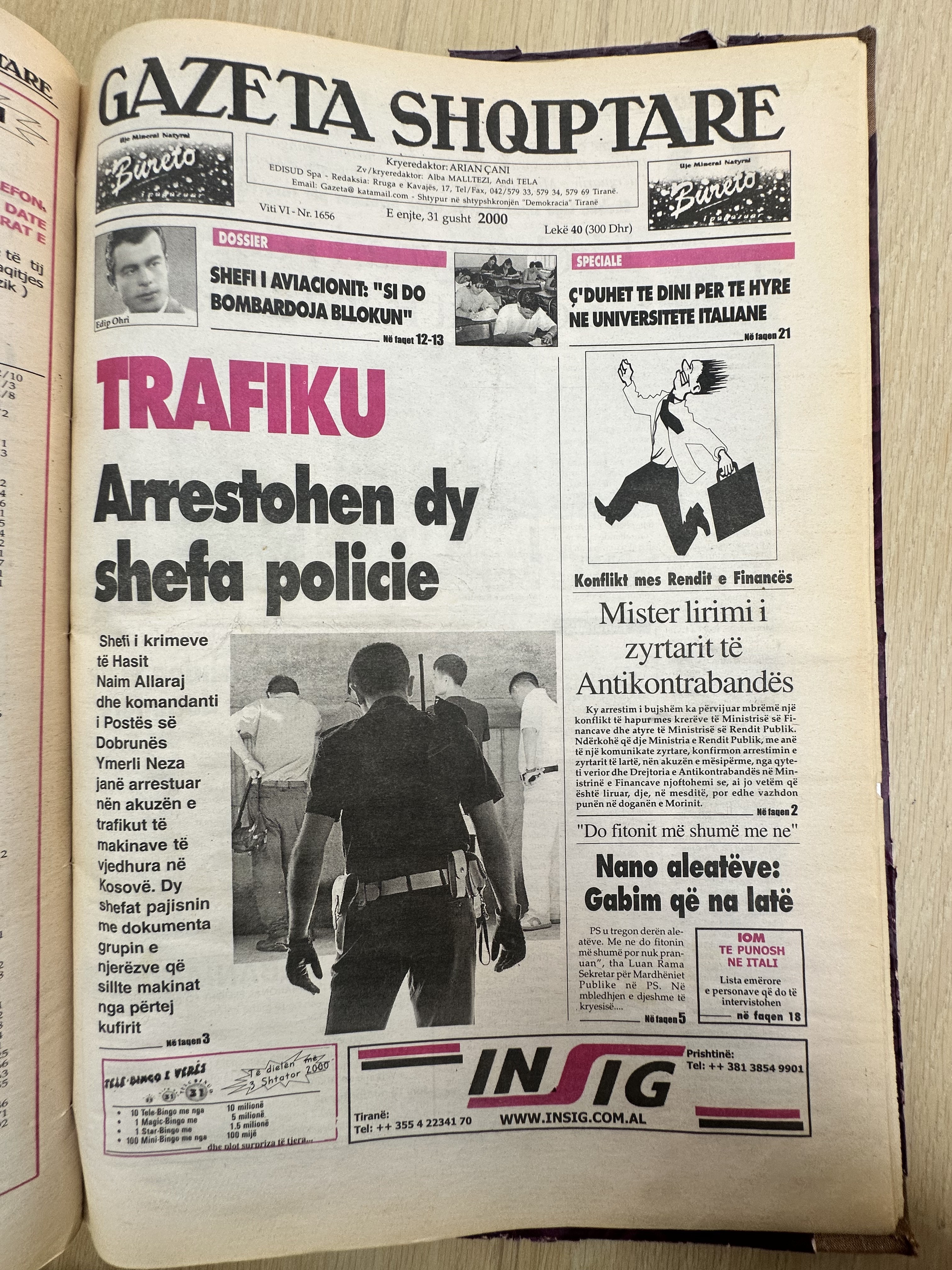 Gazeta Shqiptare 2000-08-31