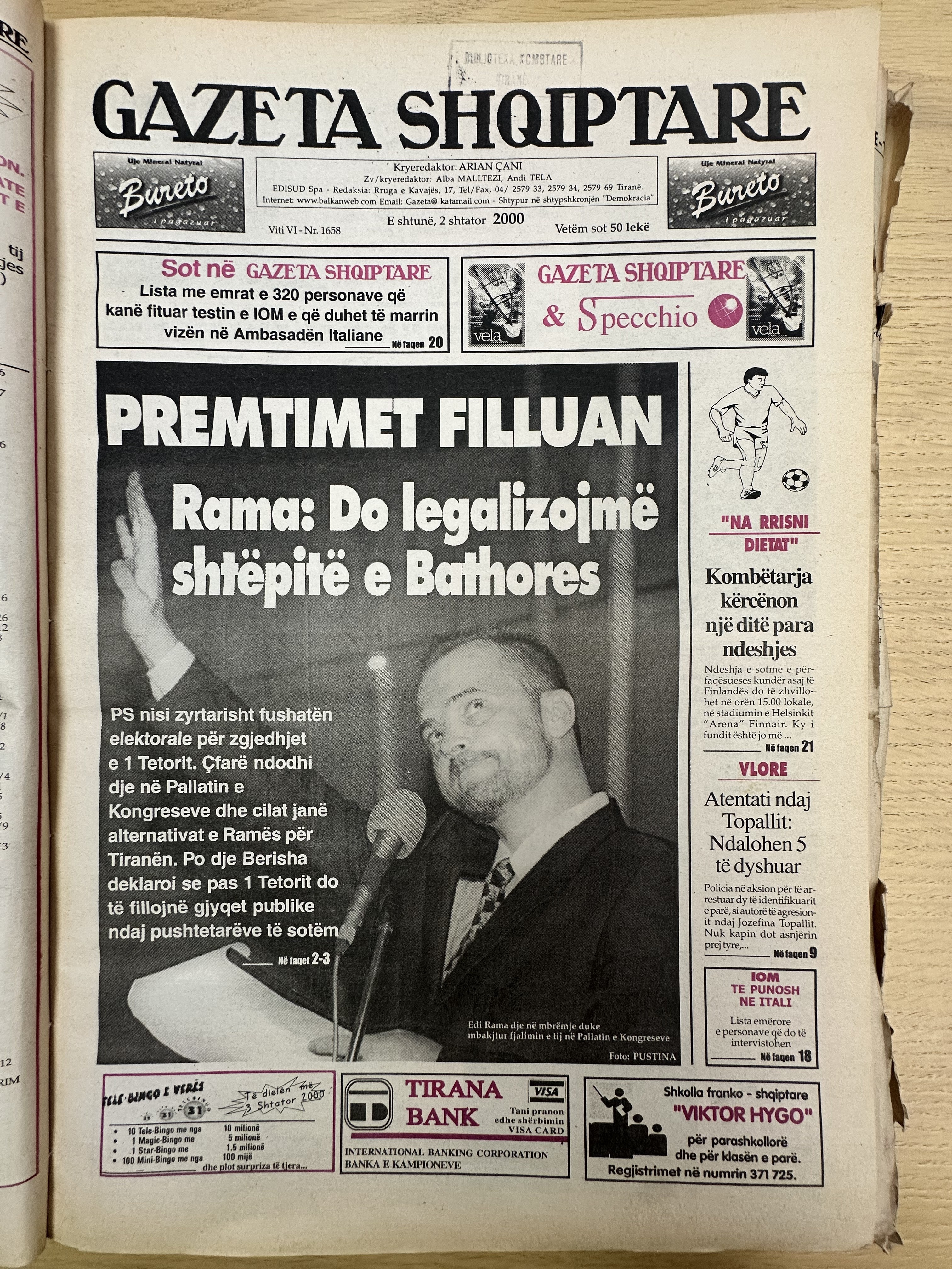 Gazeta Shqiptare 2000-02-02