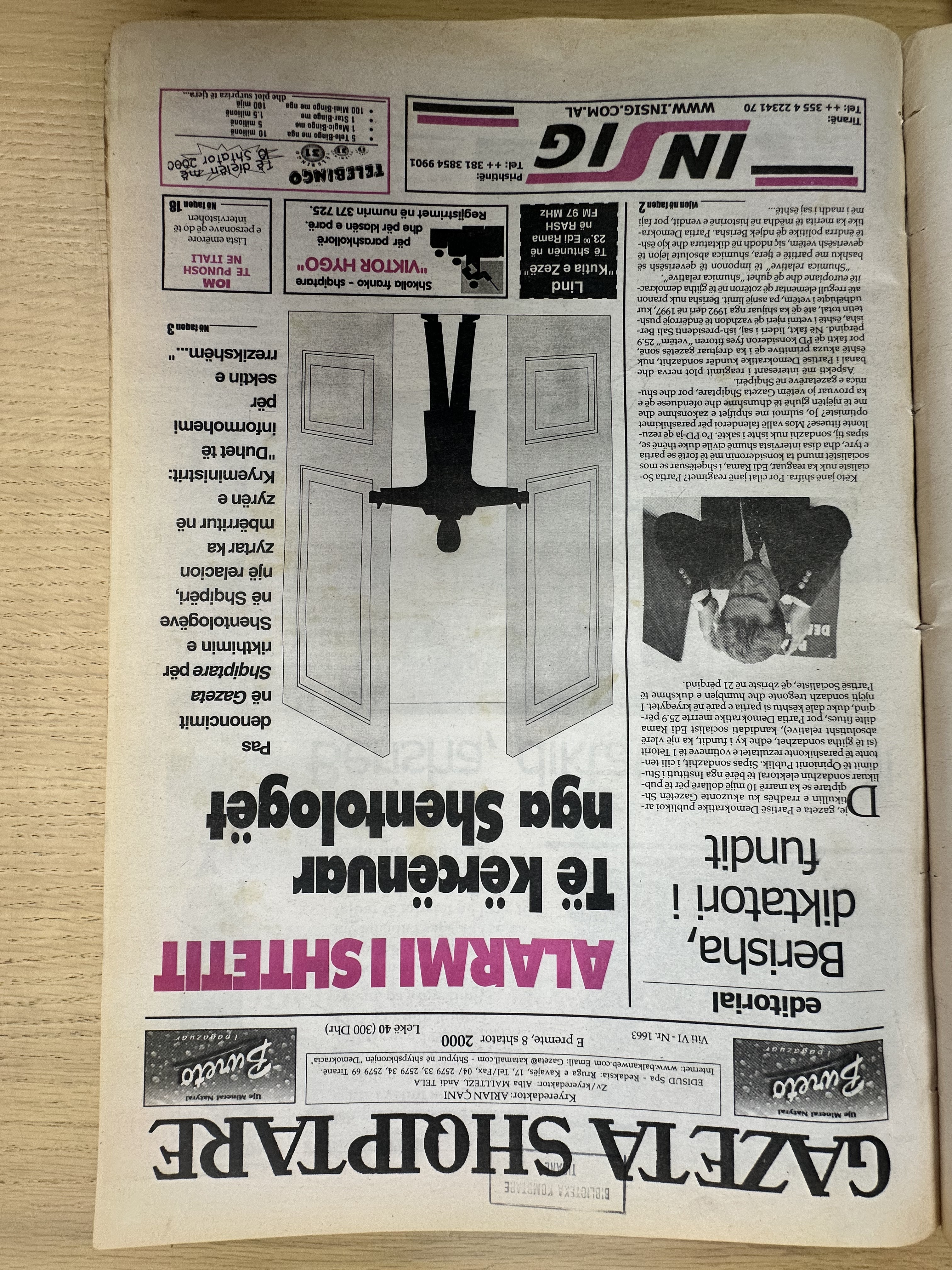 Gazeta Shqiptare 2000-09-08