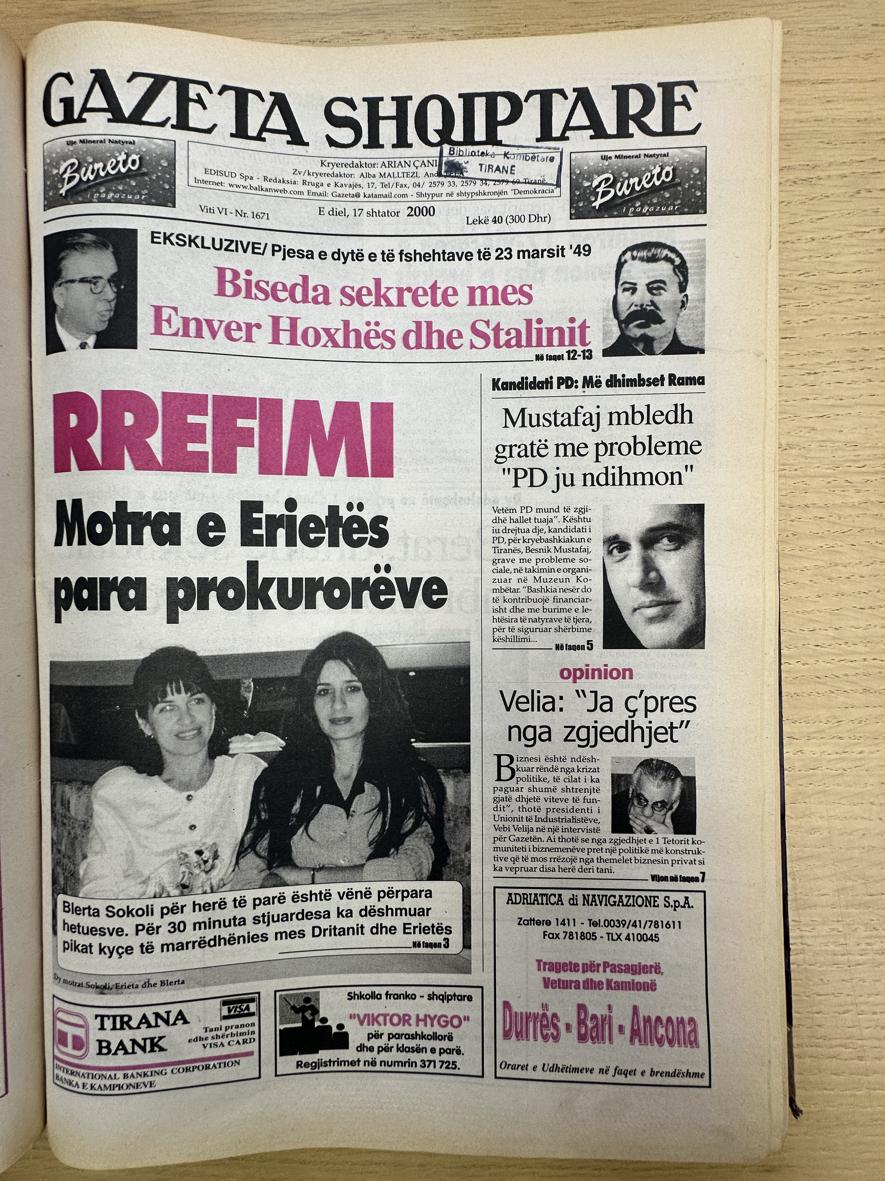 Gazeta Shqiptare 2000-09-17