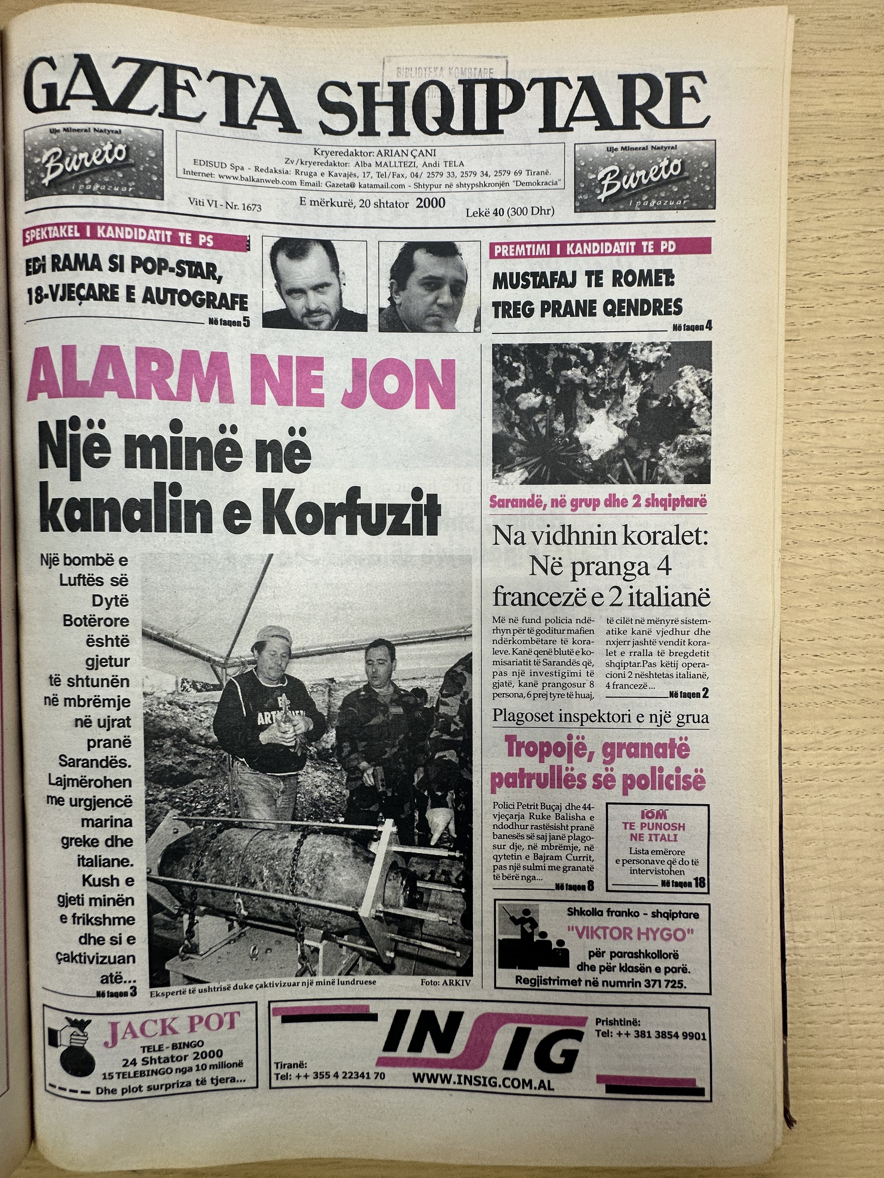 Gazeta Shqiptare 2000-09-20