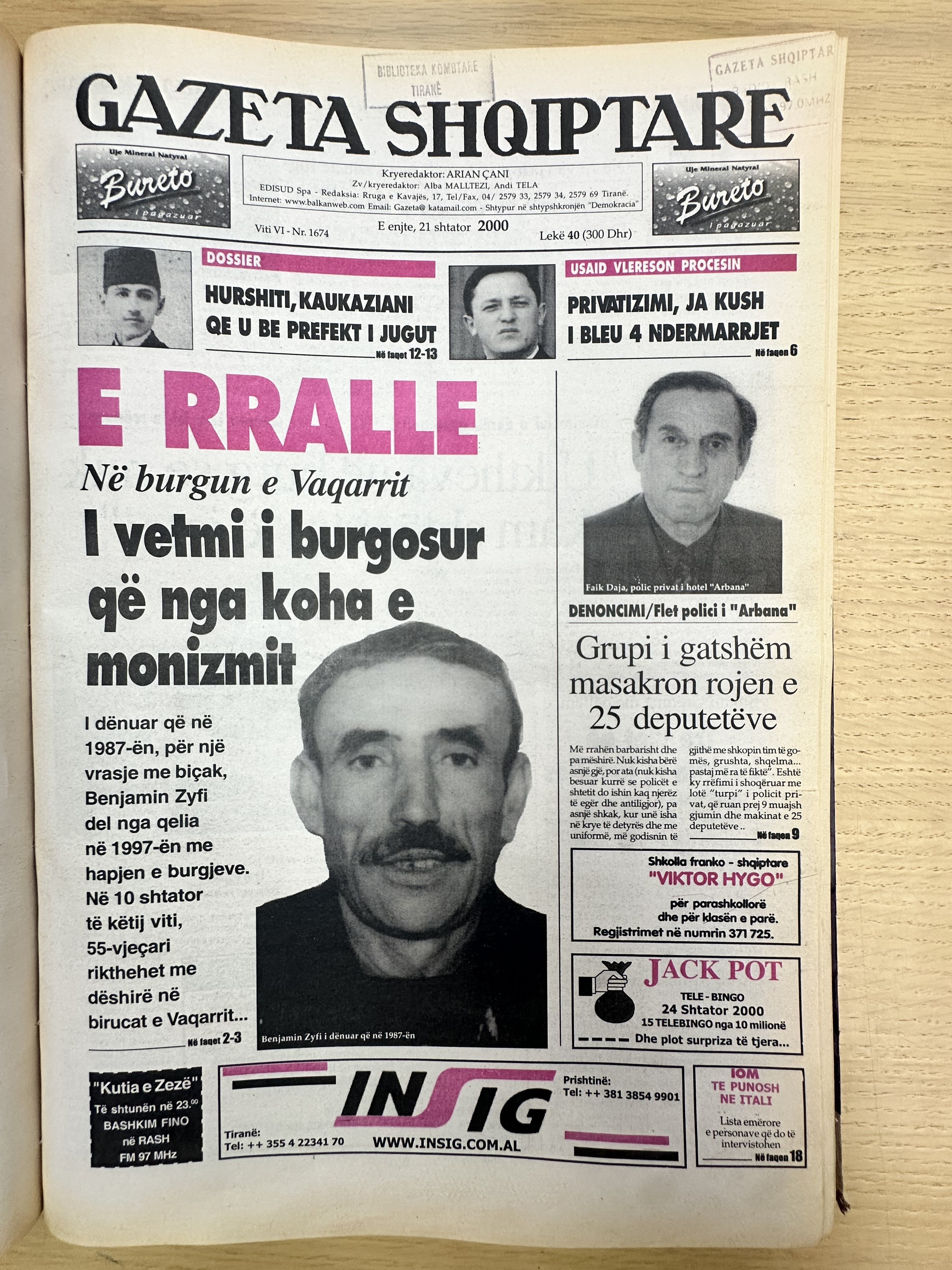 Gazeta Shqiptare 2000-09-21