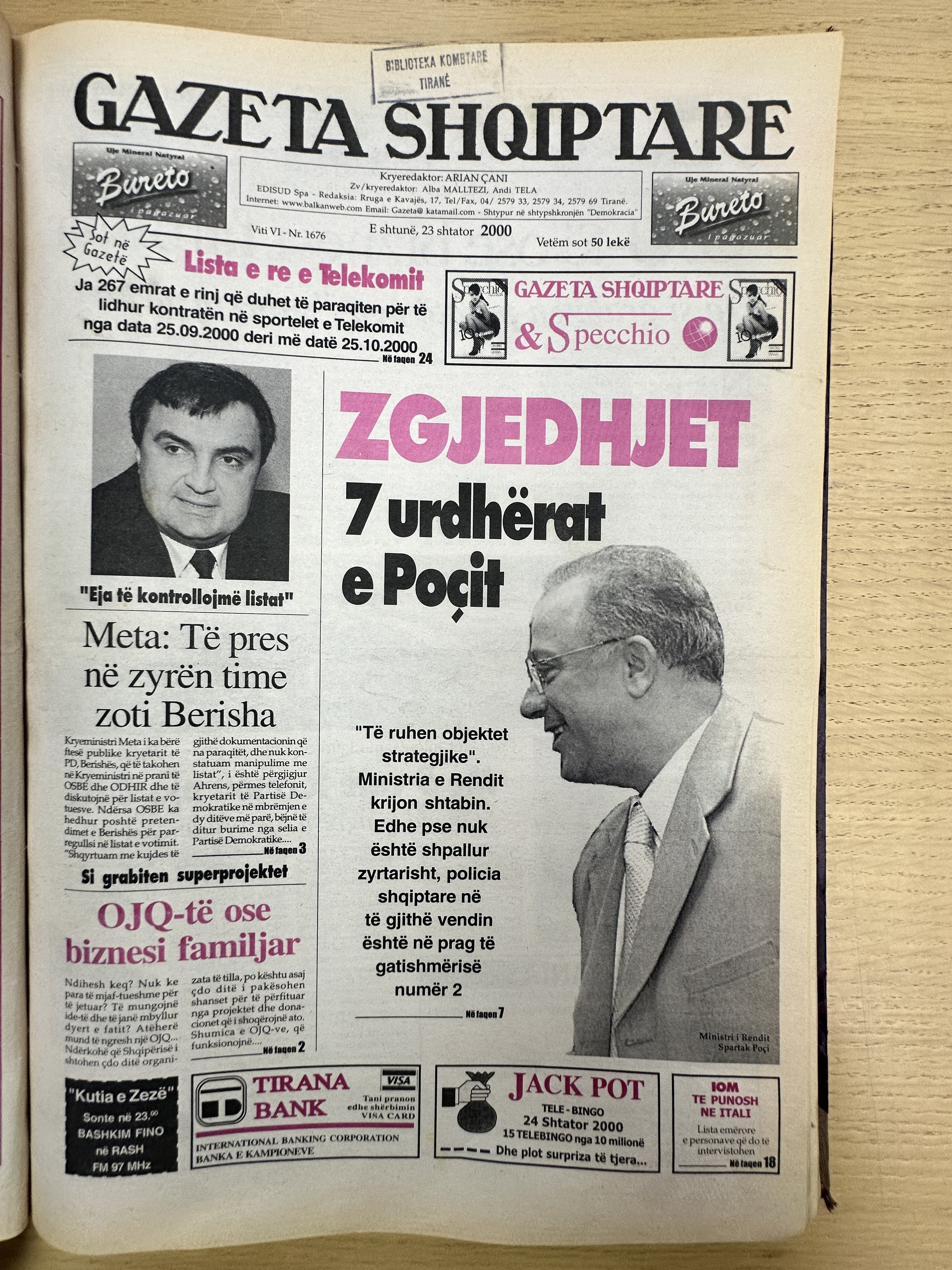 Gazeta Shqiptare 2000-09-23
