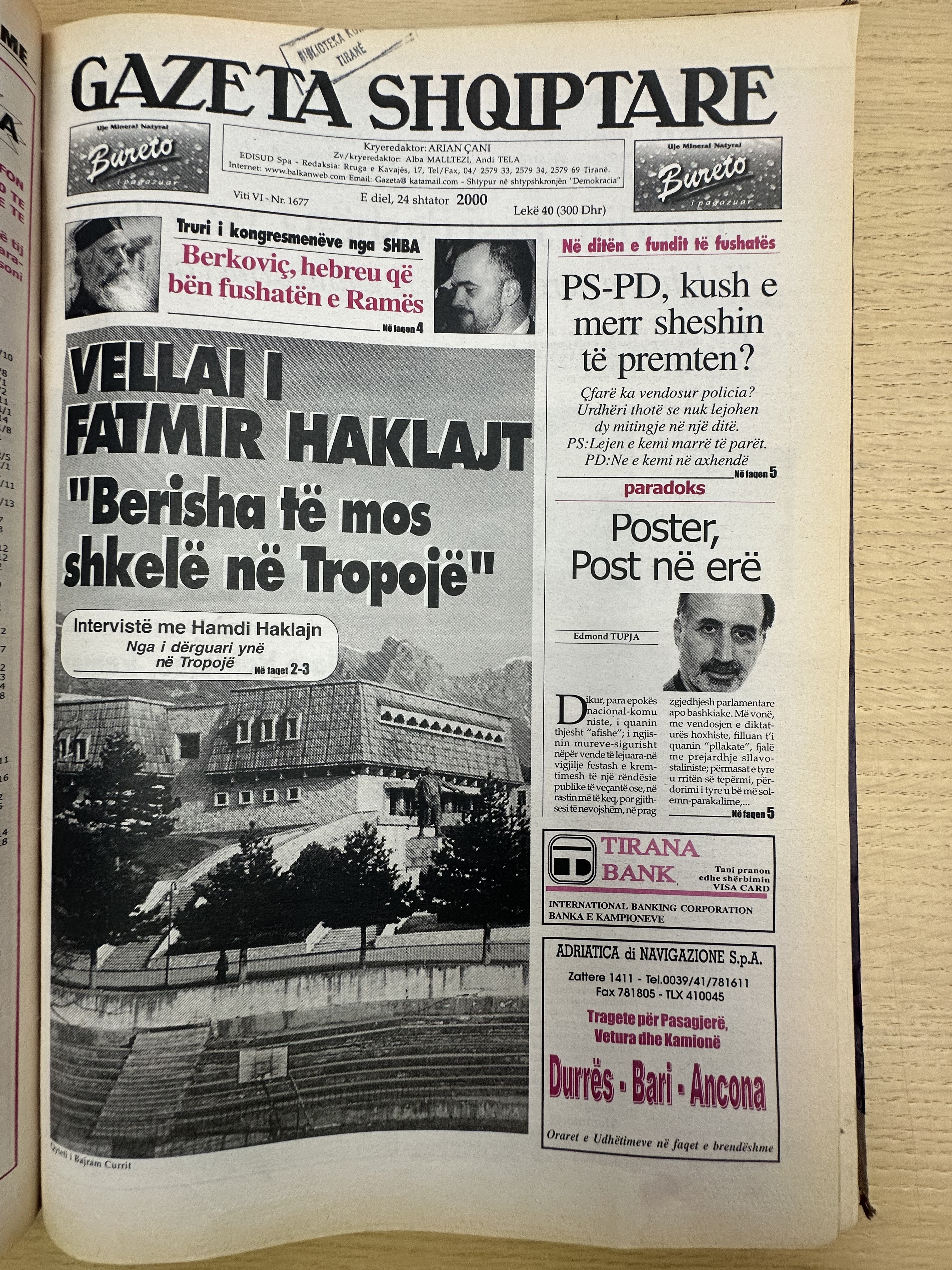 Gazeta Shqiptare 2000-09-24