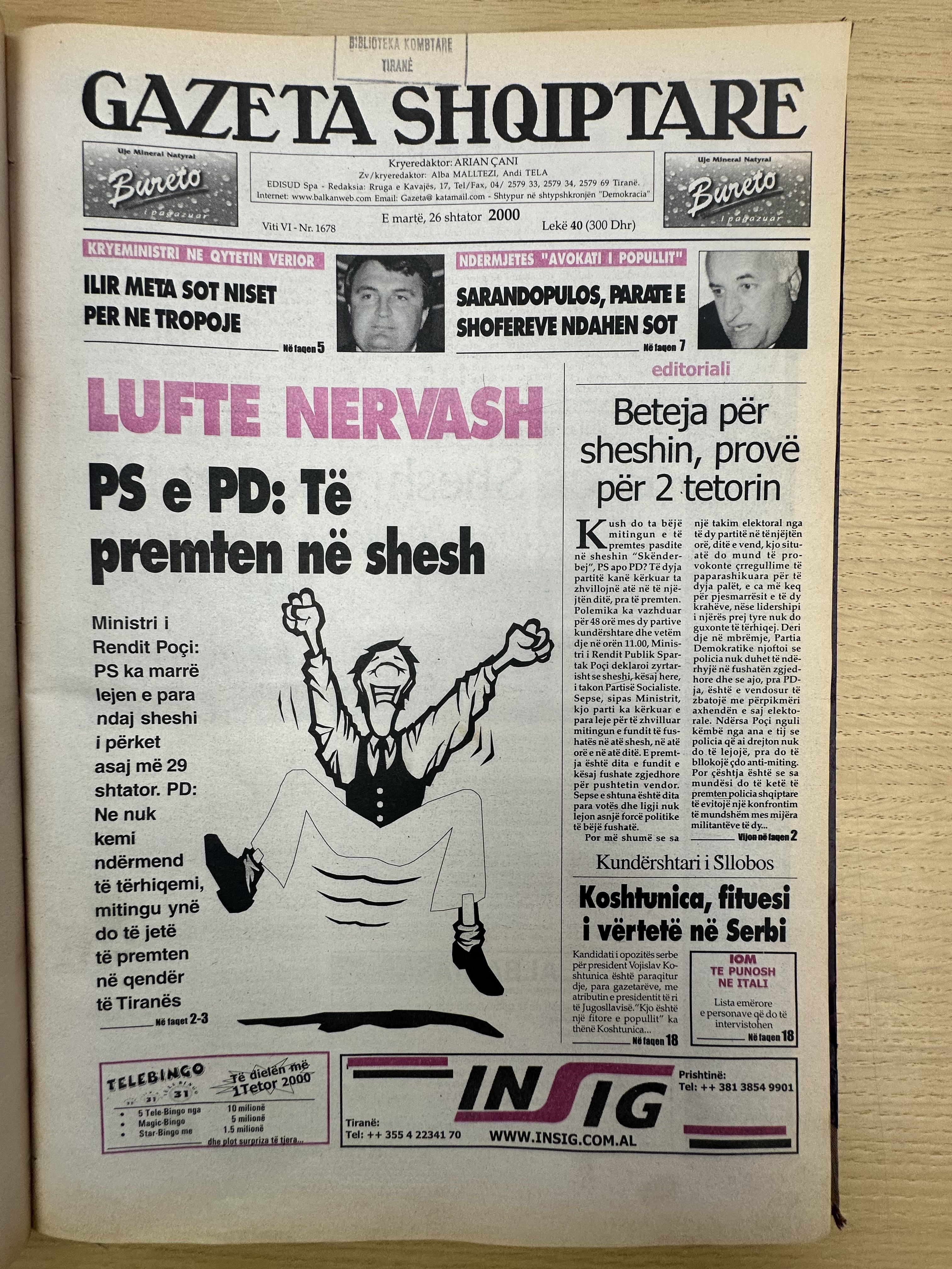 Gazeta Shqiptare 2000-09-26