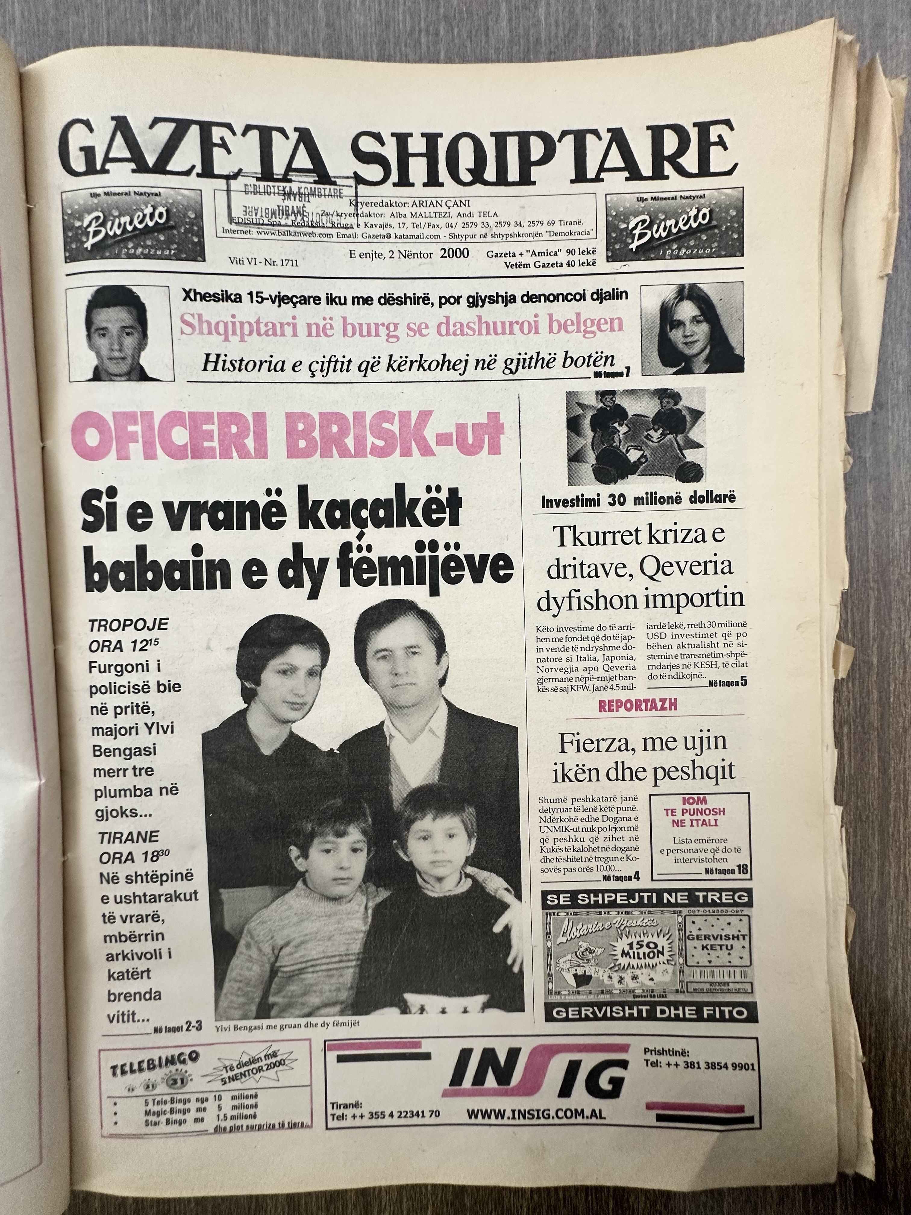 Gazeta Shqiptare 2000-11-02