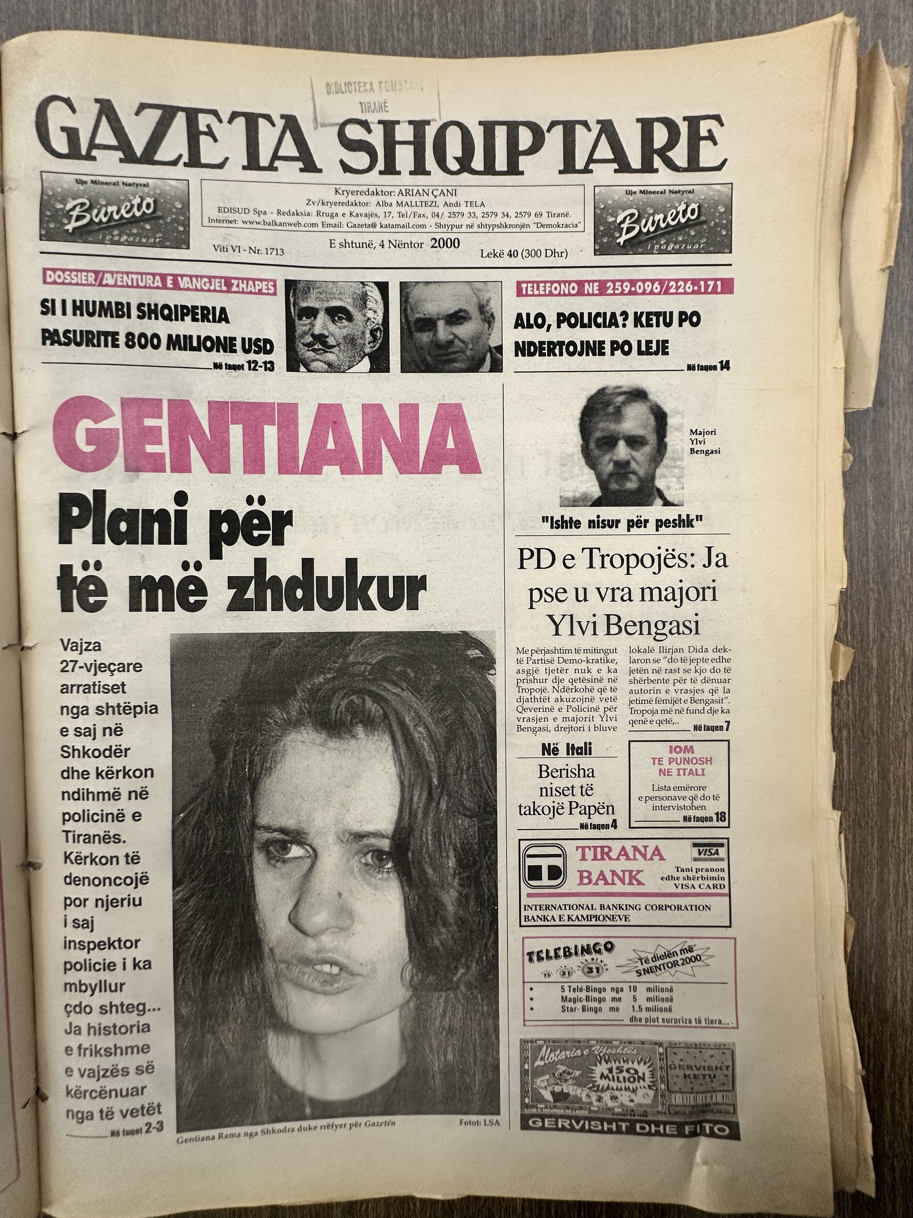 Gazeta Shqiptare 2000-11-04