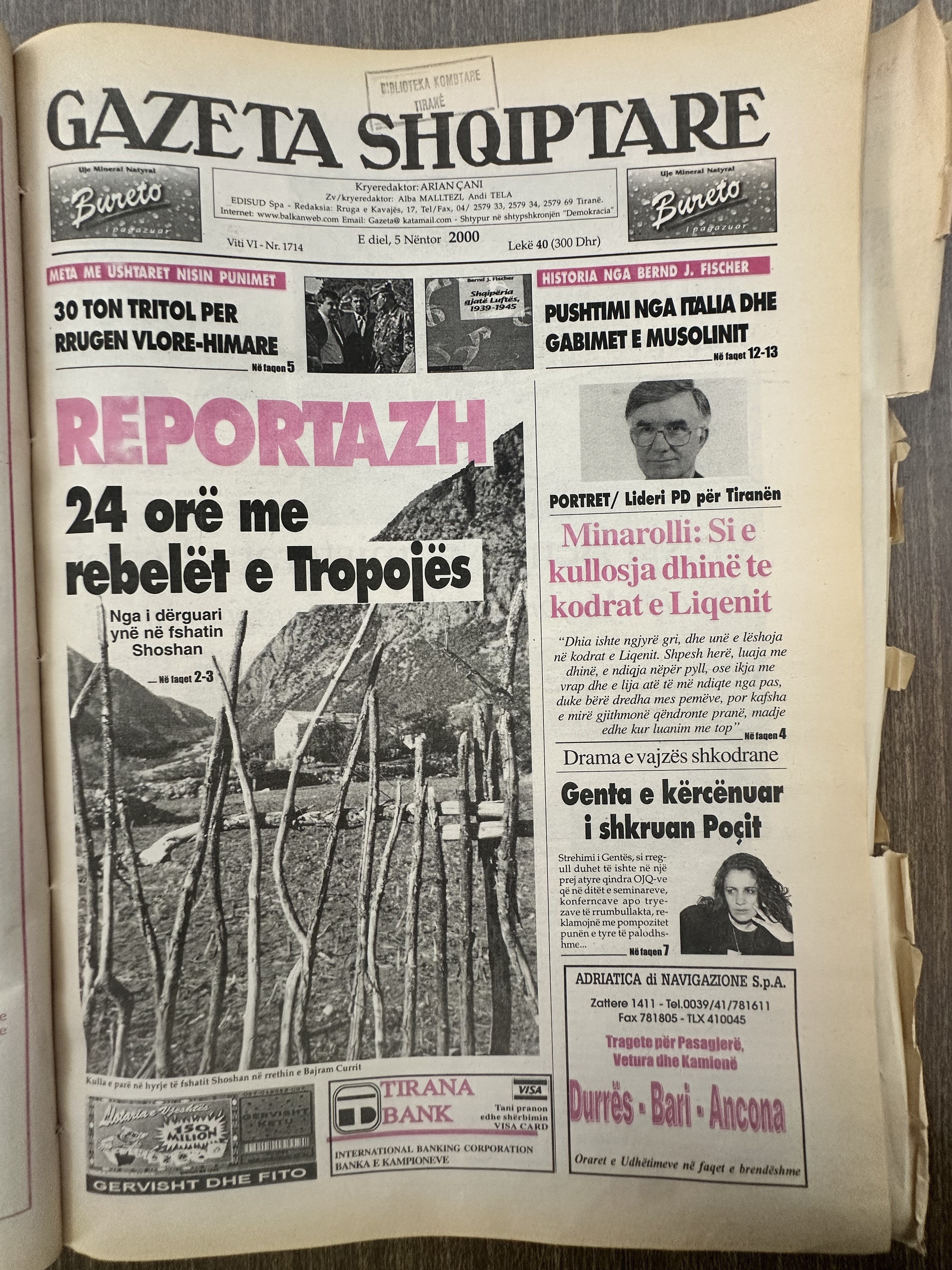 Gazeta Shqiptare 2000-11-05