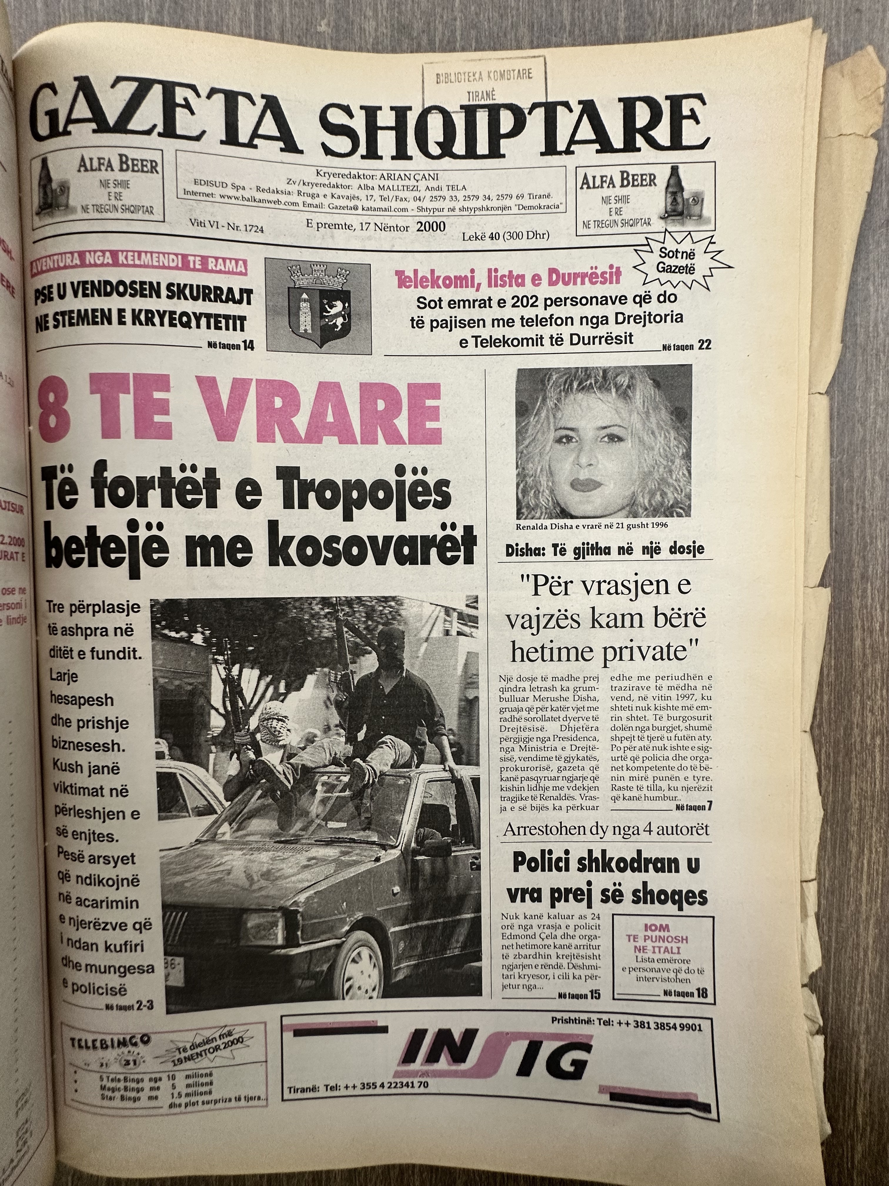 Gazeta Shqiptare 2000-11-17
