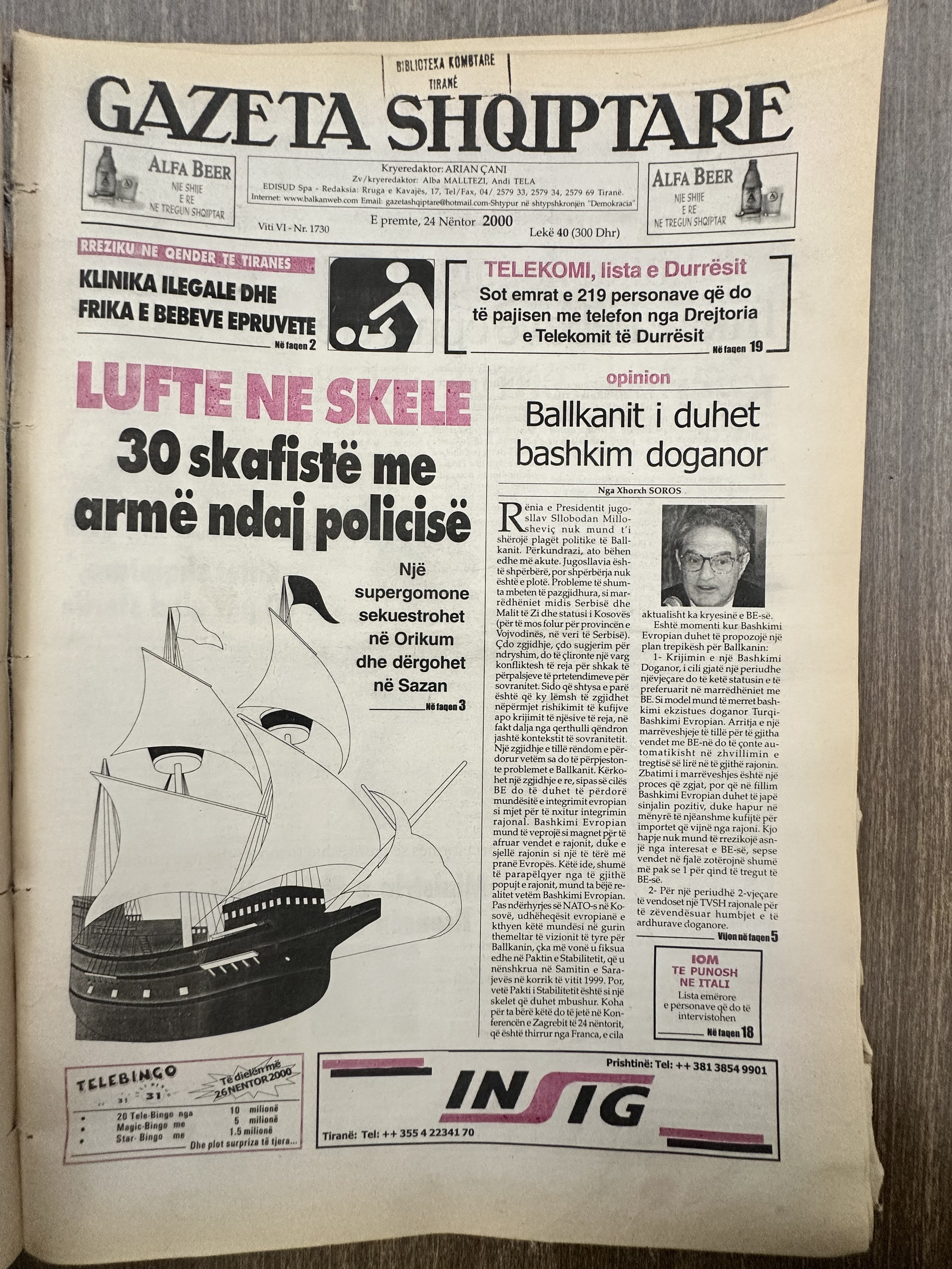 Gazeta Shqiptare 2000-11-24