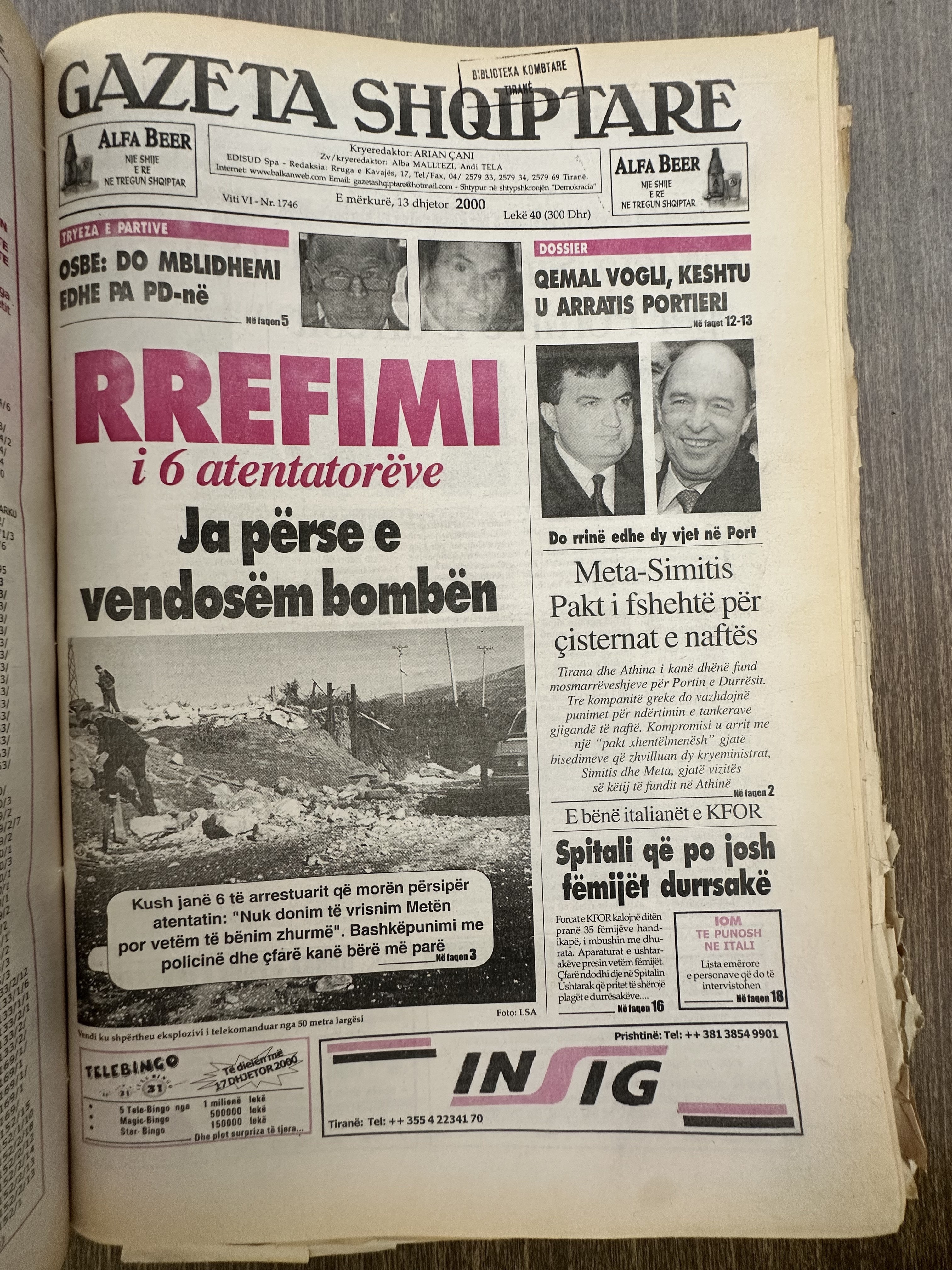 Gazeta Shqiptare 2000-12-13