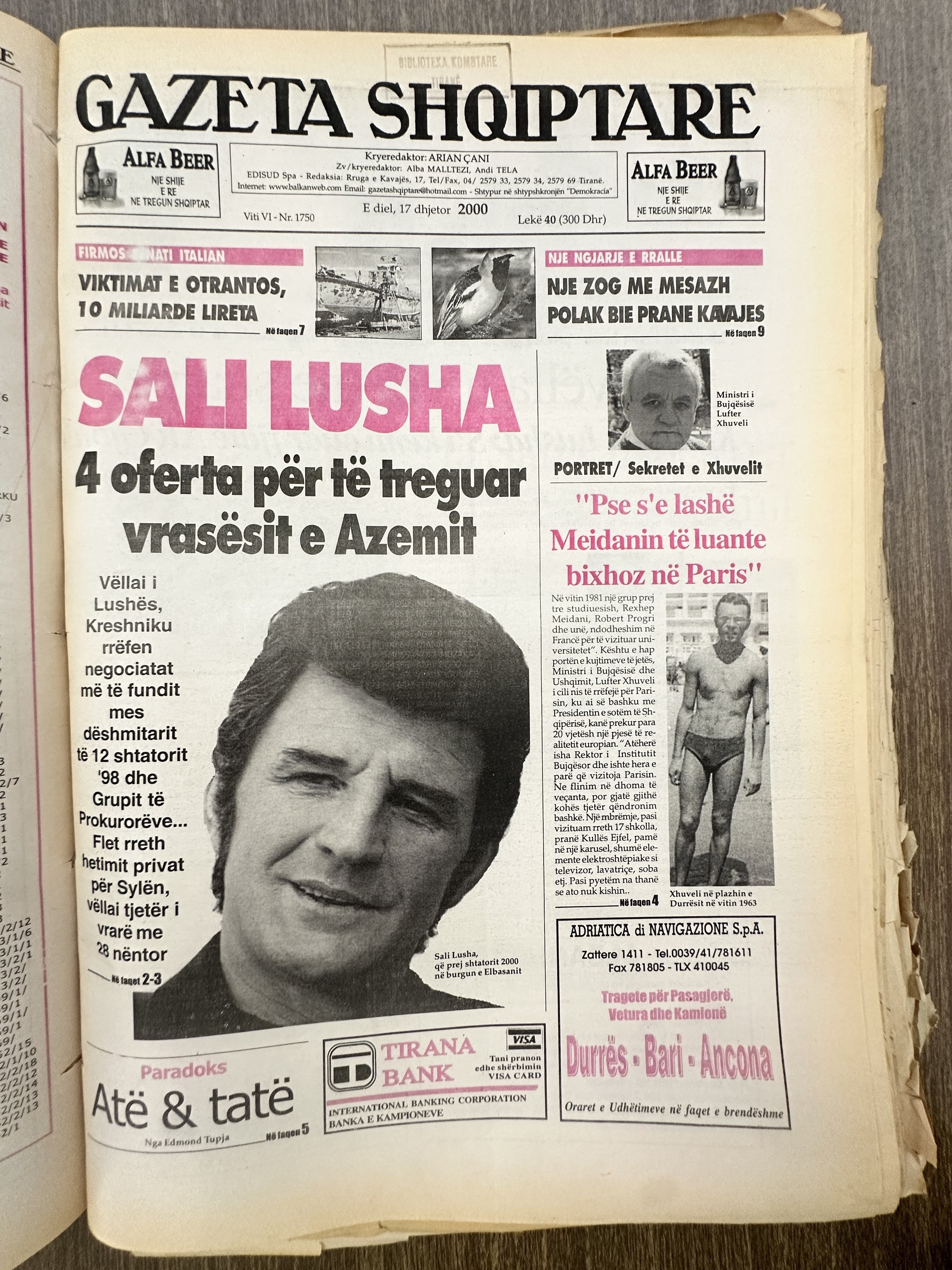 Gazeta Shqiptare 2000-12-17