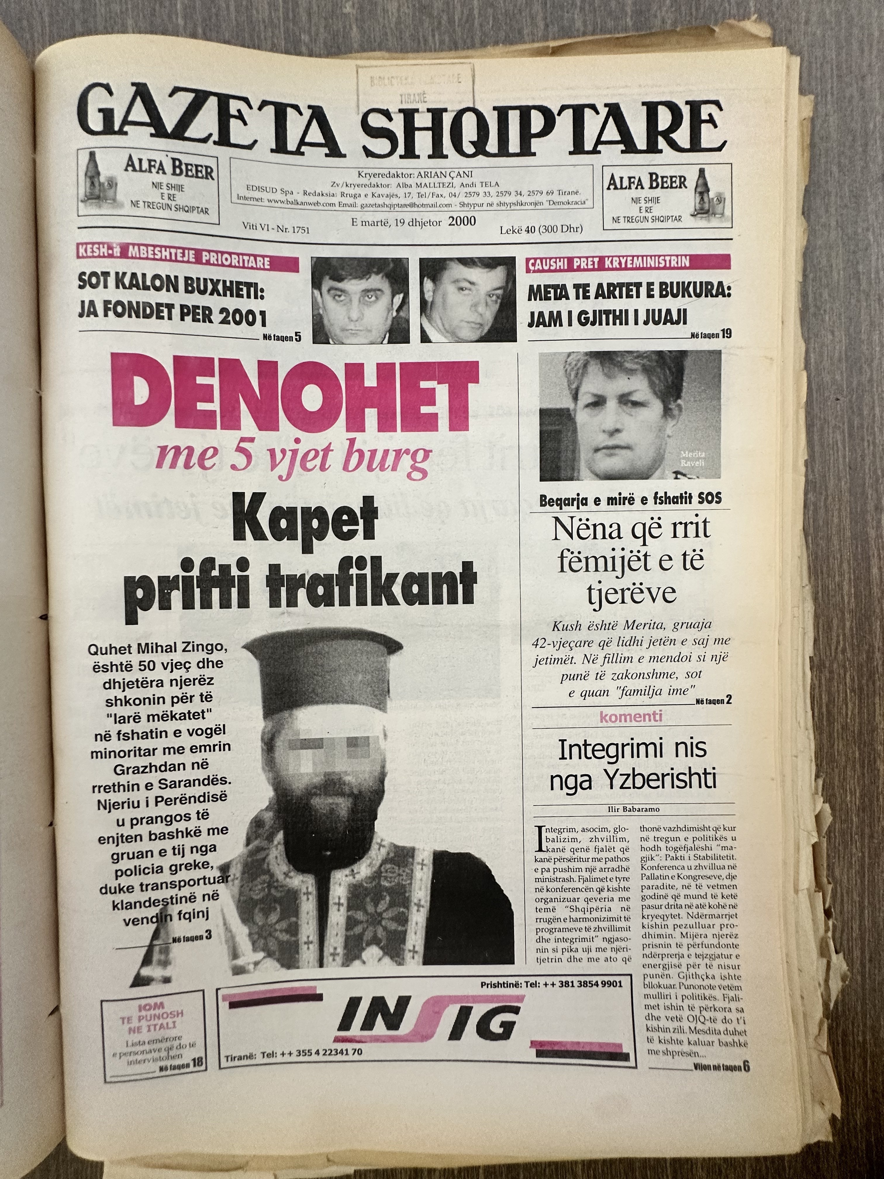 Gazeta Shqiptare 2000-09-19
