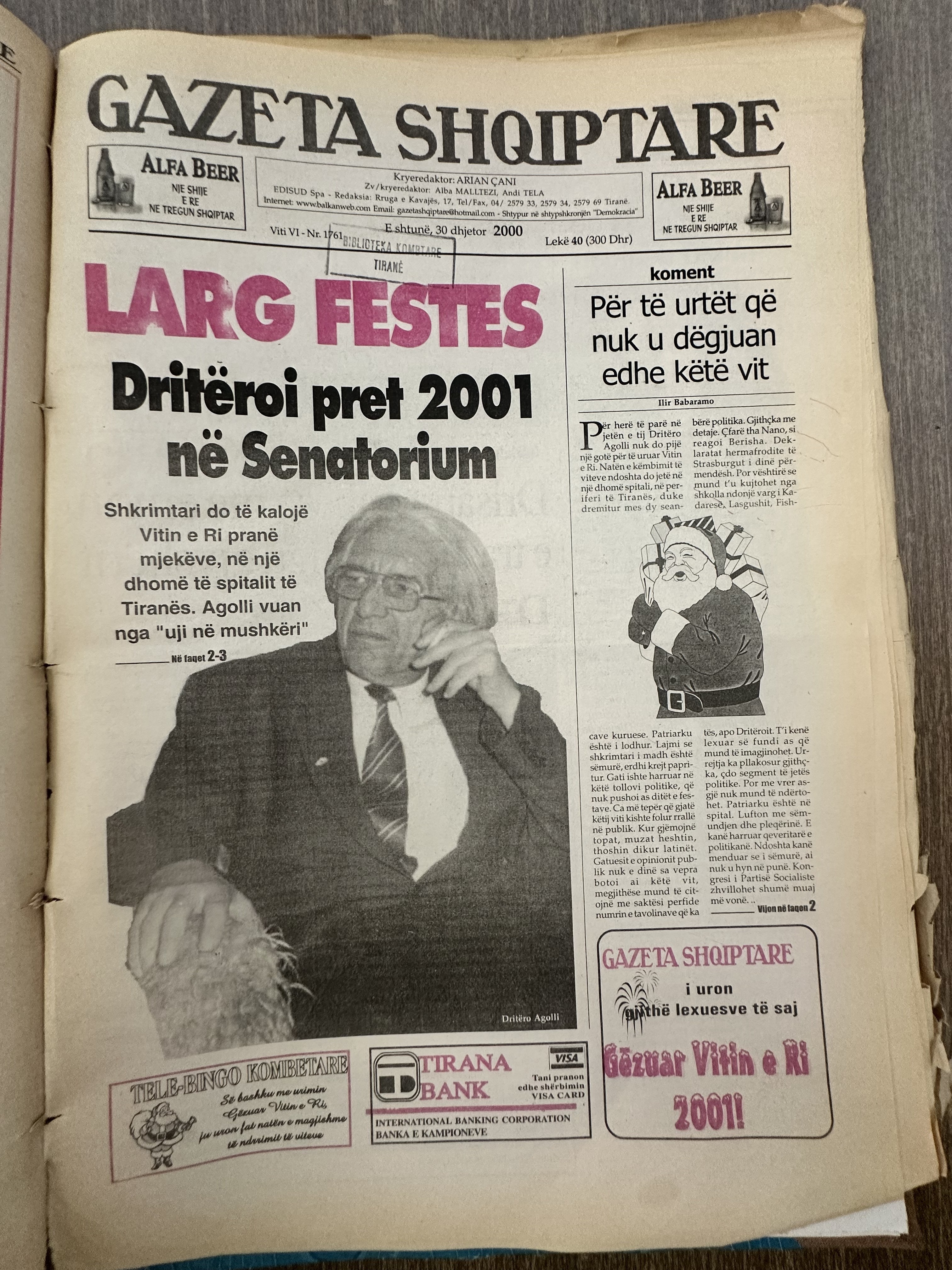 Gazeta Shqiptare 2000-12-30