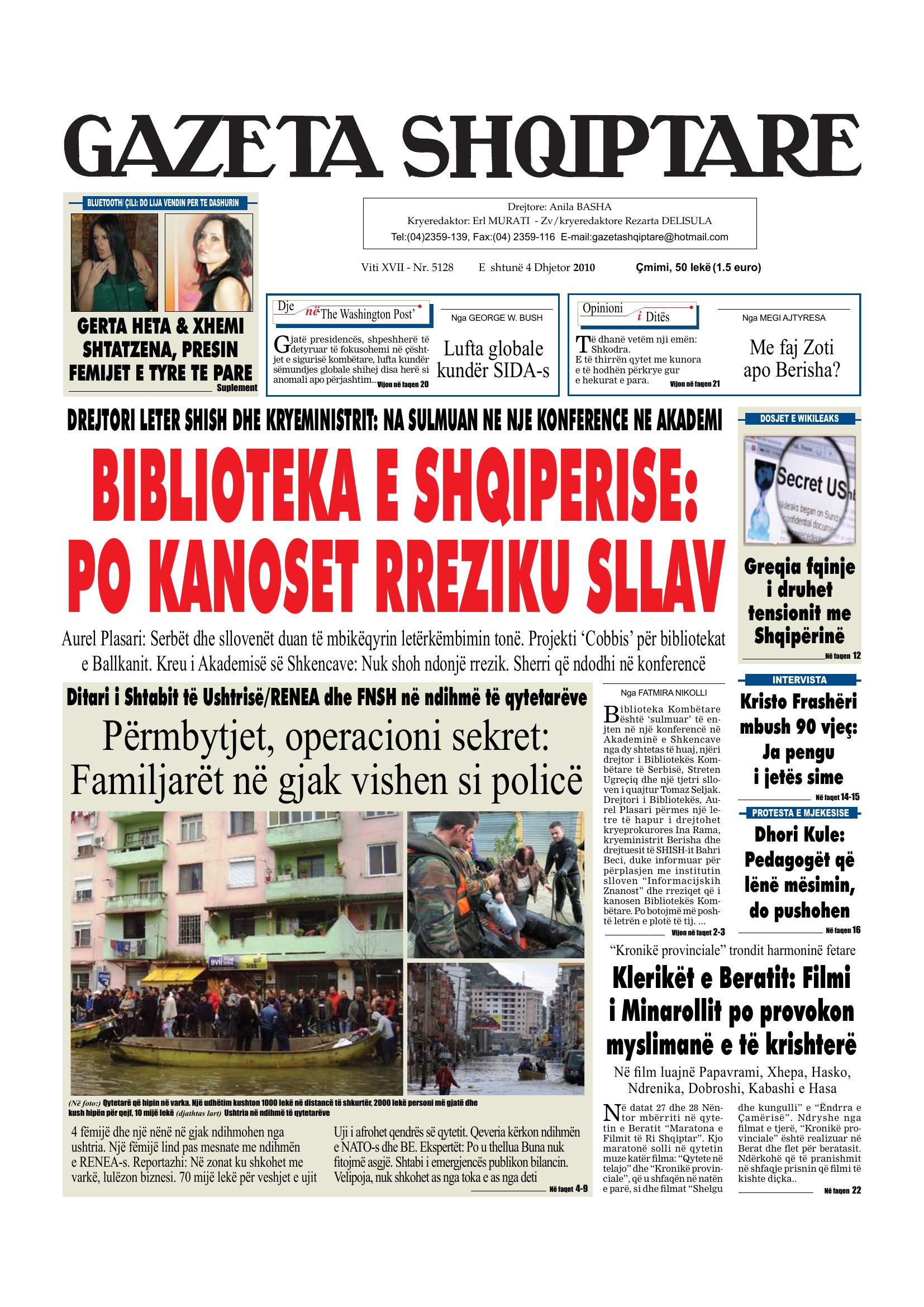 Gazeta Shqiptare 2010-12-04